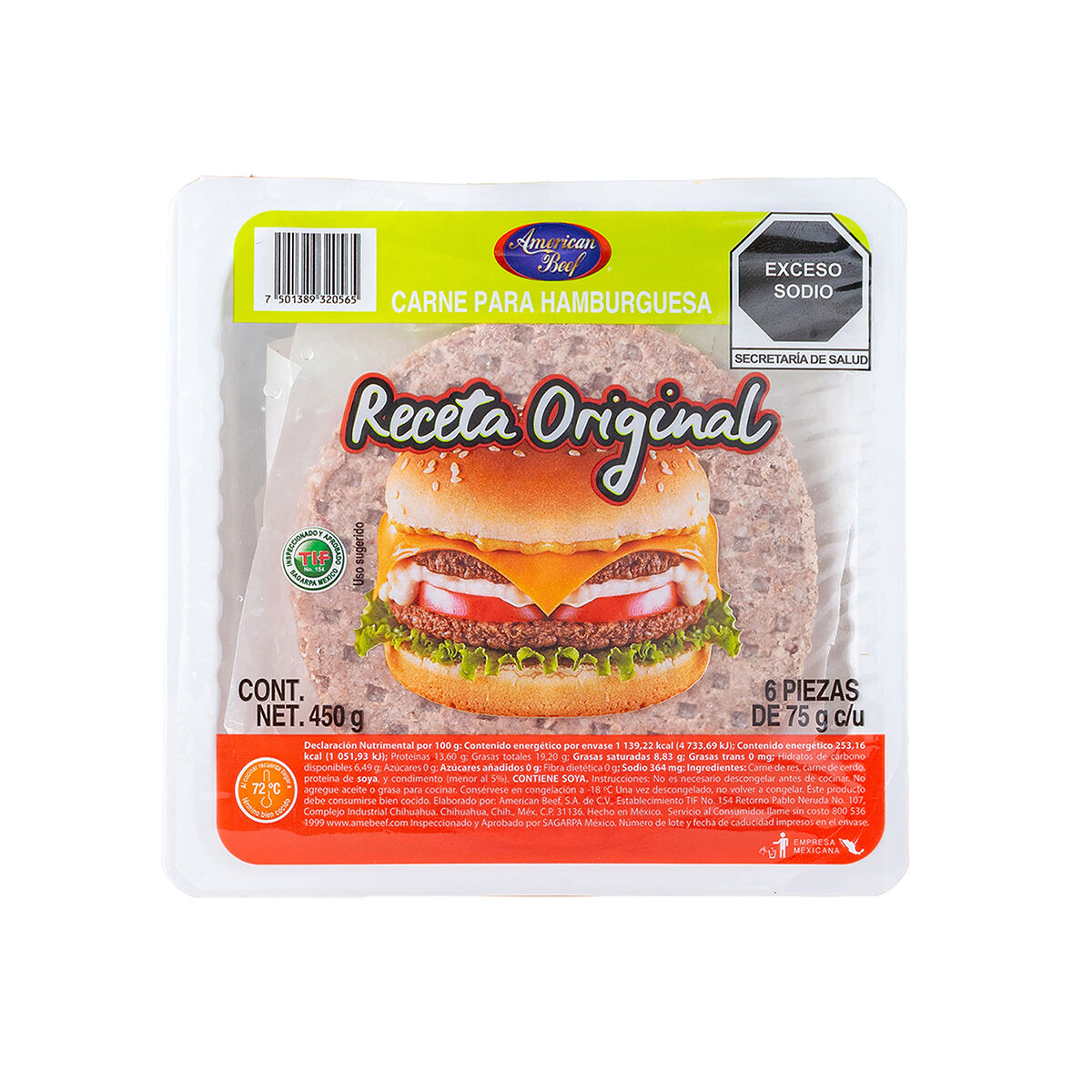 Carne Para Hamburguesa Receta Original American Beef 6.0