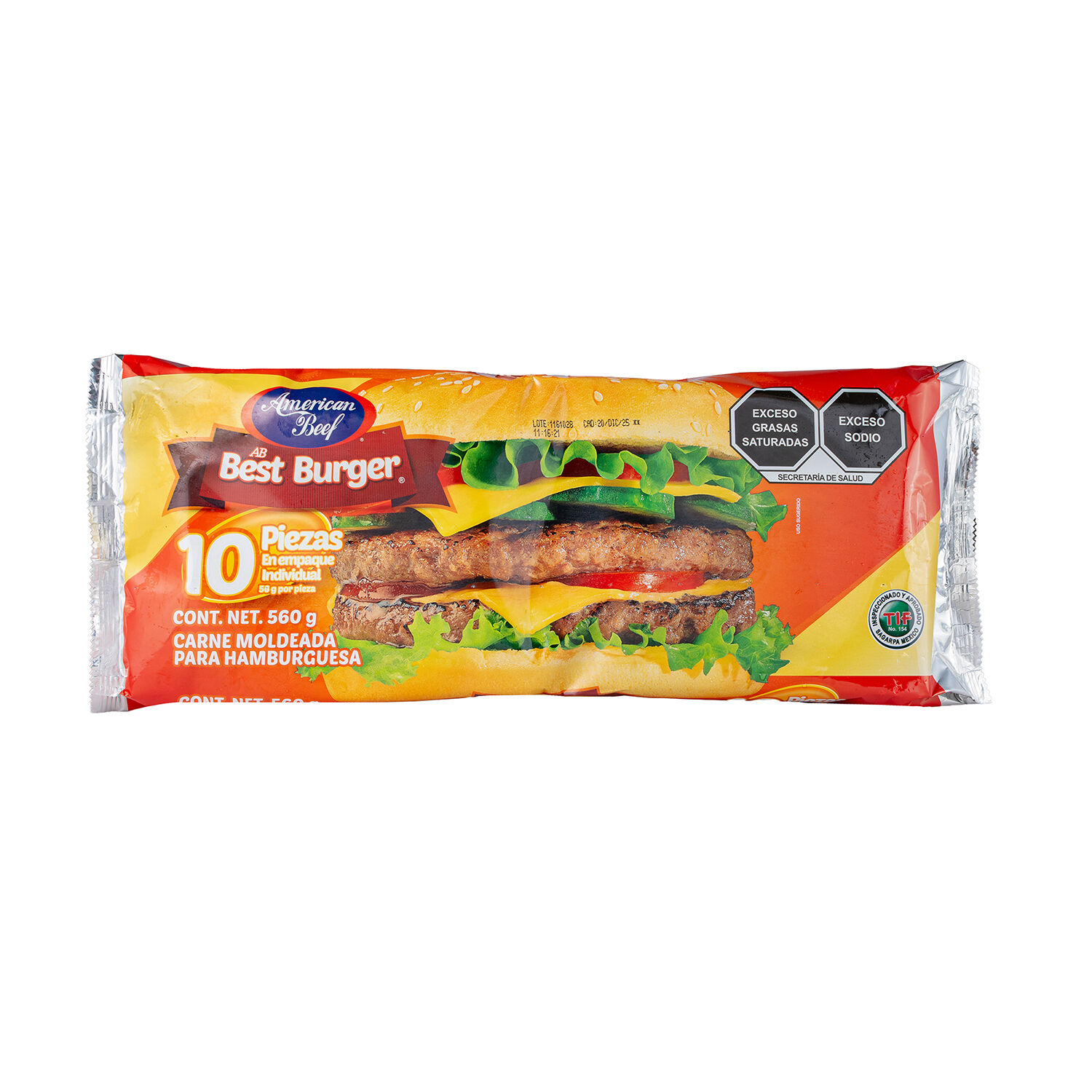 Carne Para Hamburguesa Best Burguer American Beef 10.0