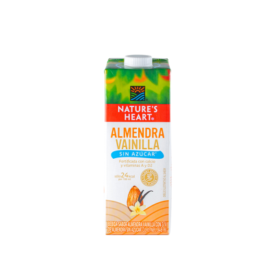 Leche Almendra Vainilla Sin Azucar Nature S Heart 0.7