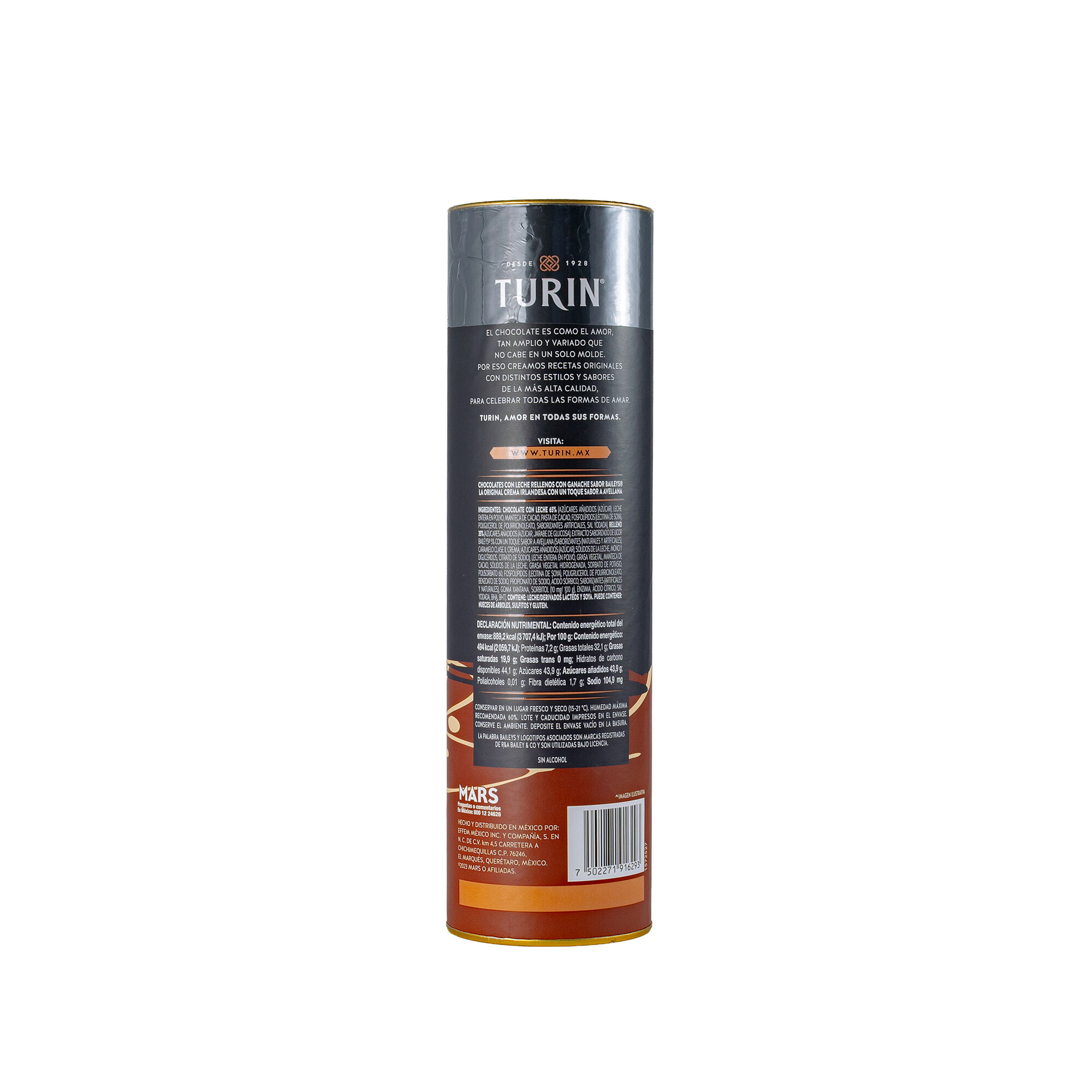 Chocolate Tubo Avellana Turin 180.0 Gr