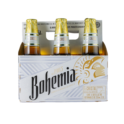 Cerv Botella 355 Cristal Bohemia 6.0 Pack