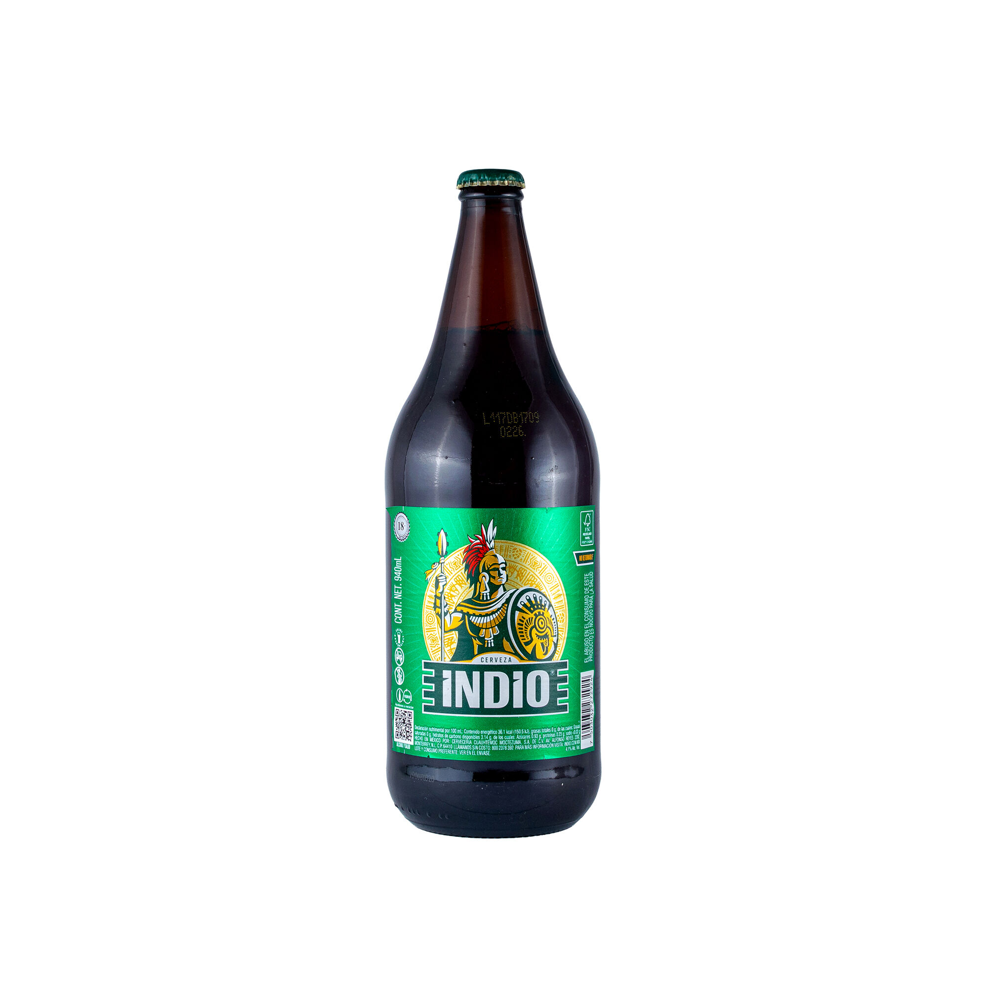 Cerv Botella Indio 940.0 Ml