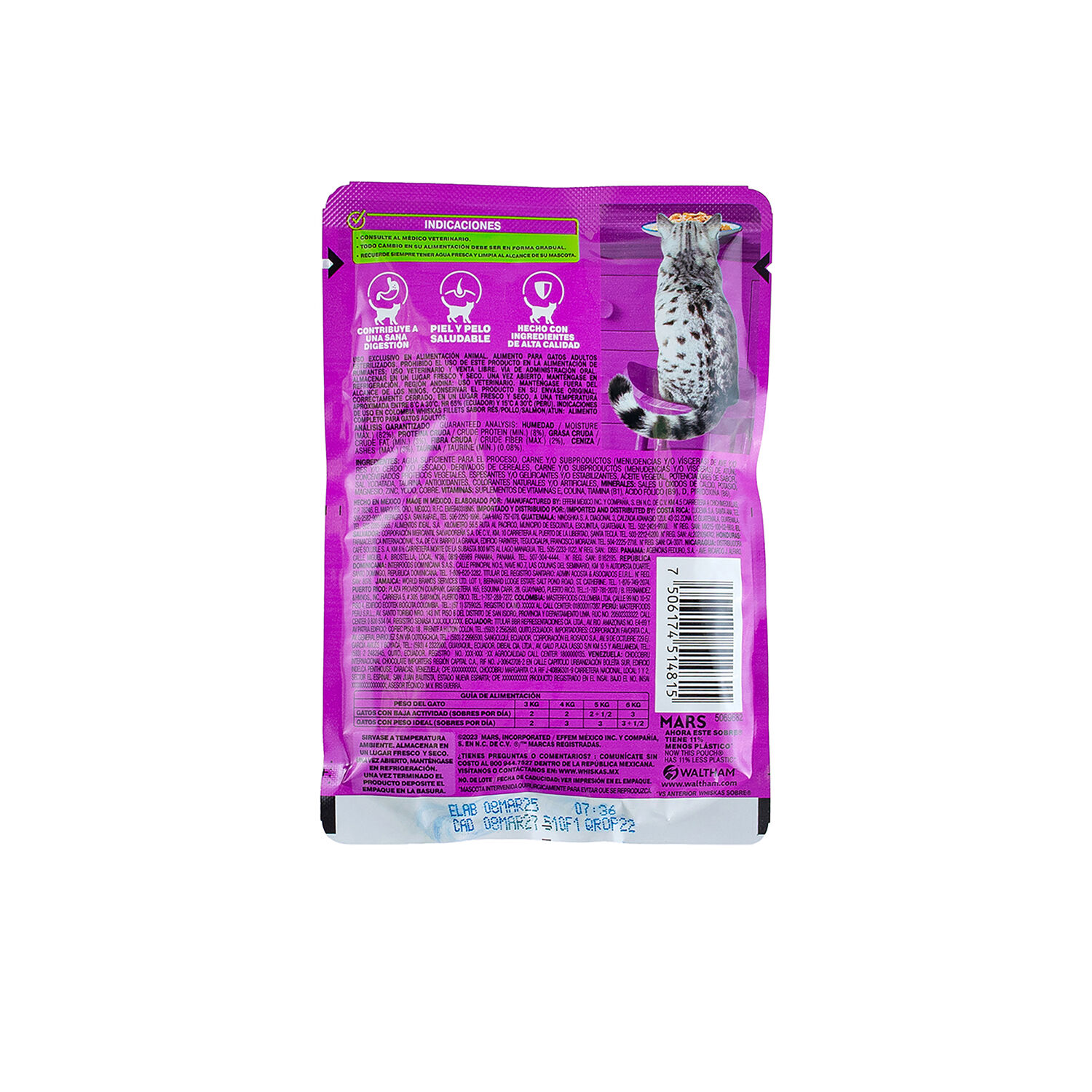 Pouch Comida Para Gato Esterilizado Atun Whiskas 85.0 G