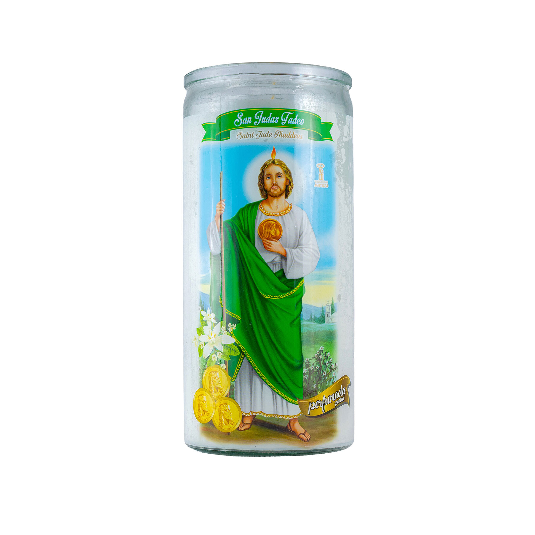 Veladora Sanjudastadeo Perfumadablanca Misticas 1.0 Pz