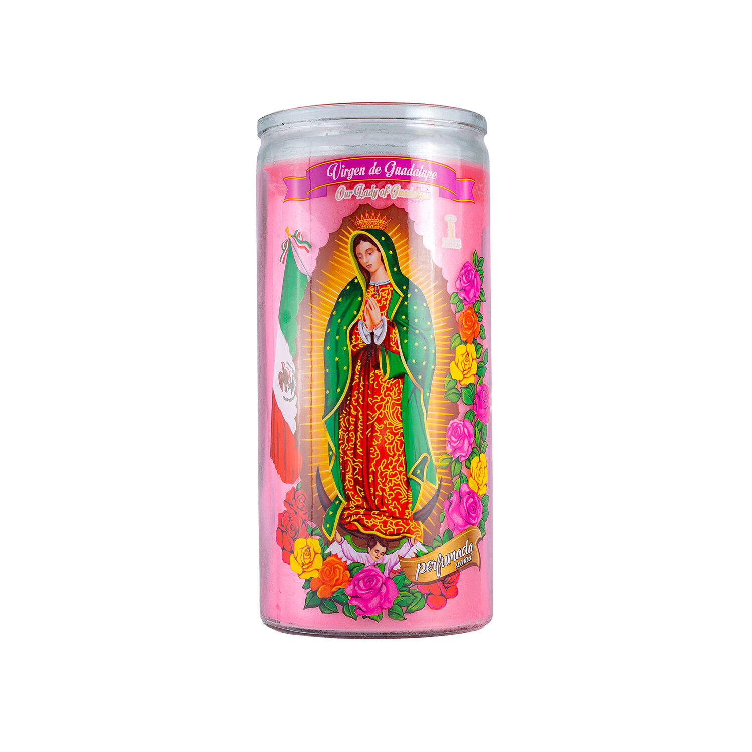 Veladora Guadalupe Perfumada Rosa Misticas 1.0 Pza