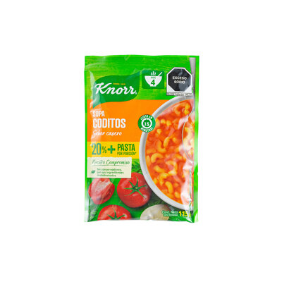 Sopa Coditos Mas Pasta Knorr 115.0 Gr