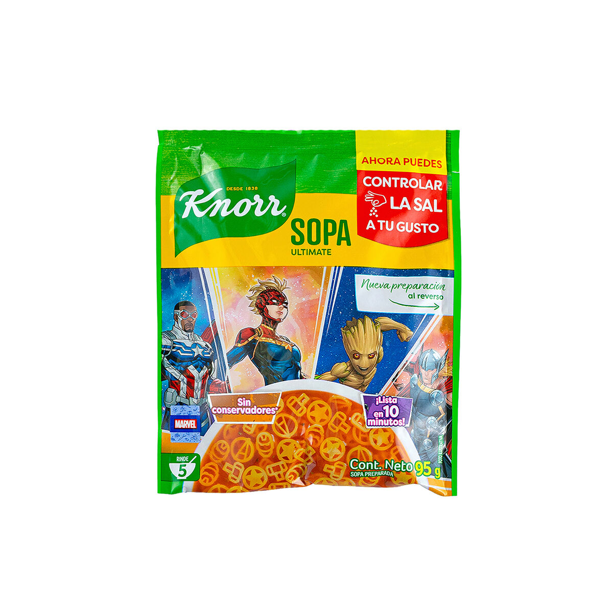 Sopa Avengers Knorr 95.0 Gr