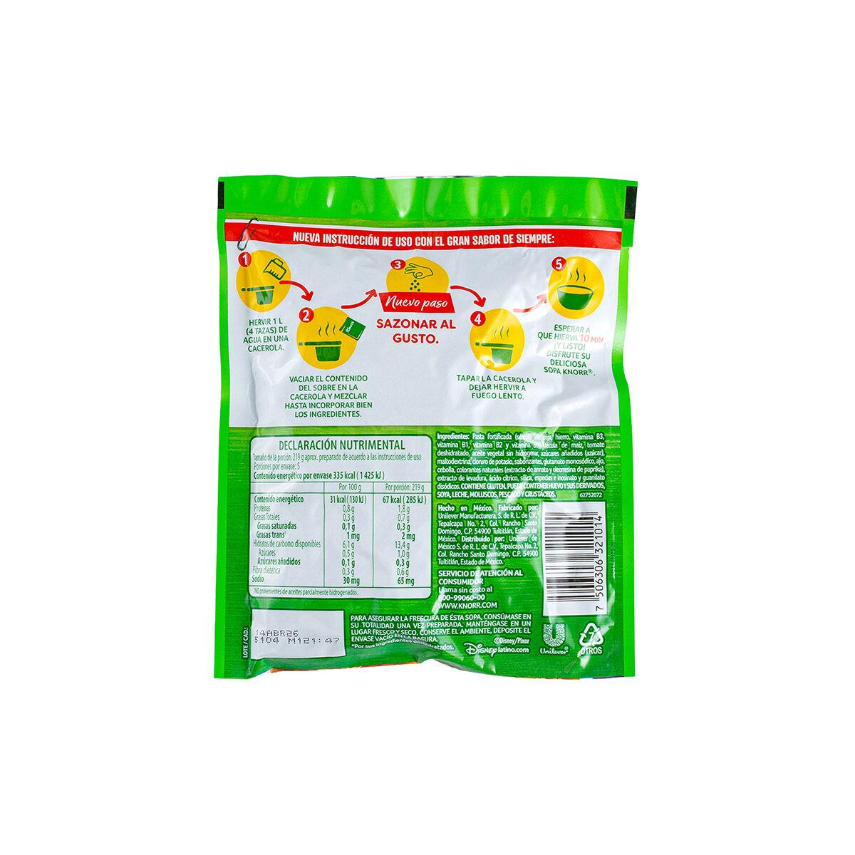 Sopa Pixar Knorr 95.0 Gr