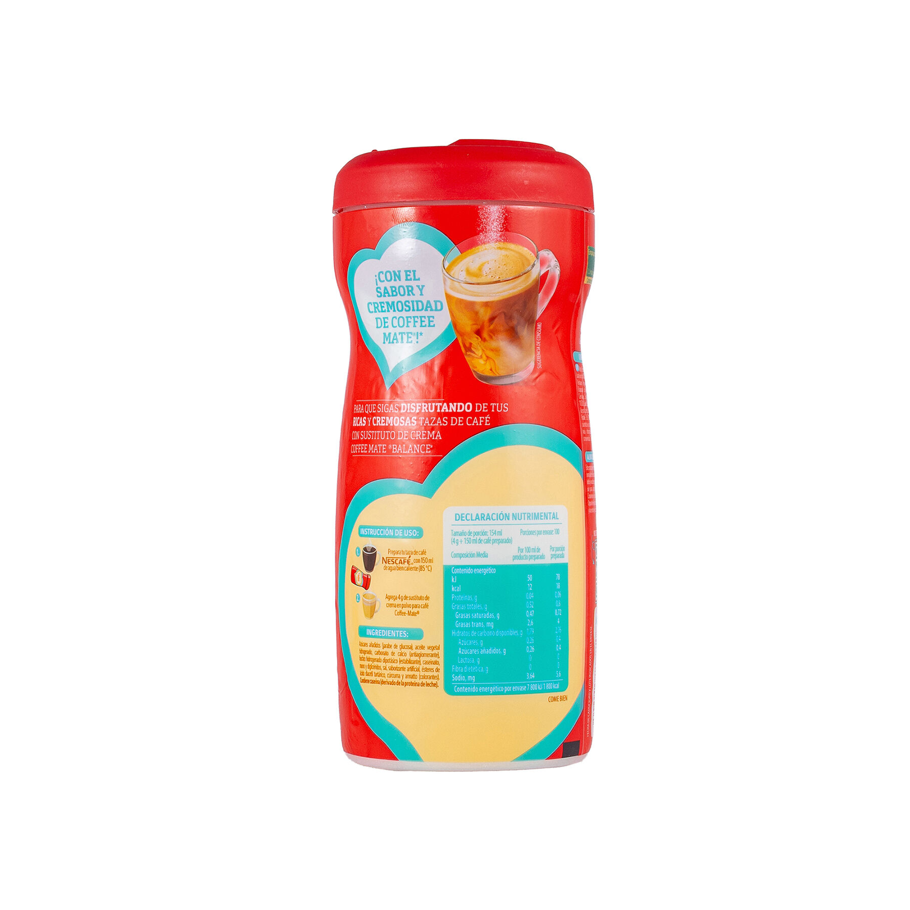 Sustituto De Crema Balance Coffe Mate 400.0 Gr