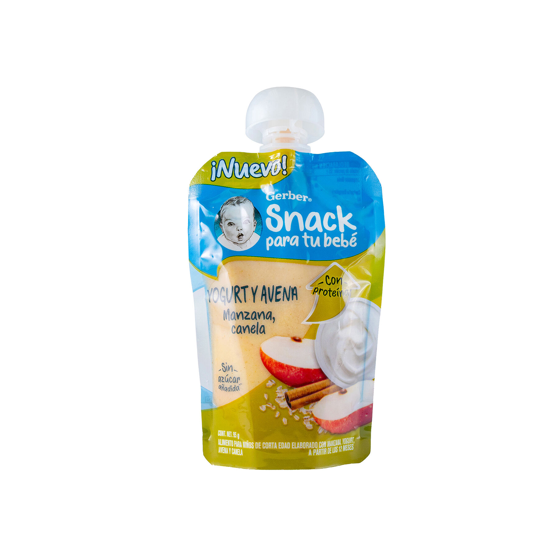 Pouch Yogurt Y Avena Manzana, Canela Et4 Gerber 95.0 G