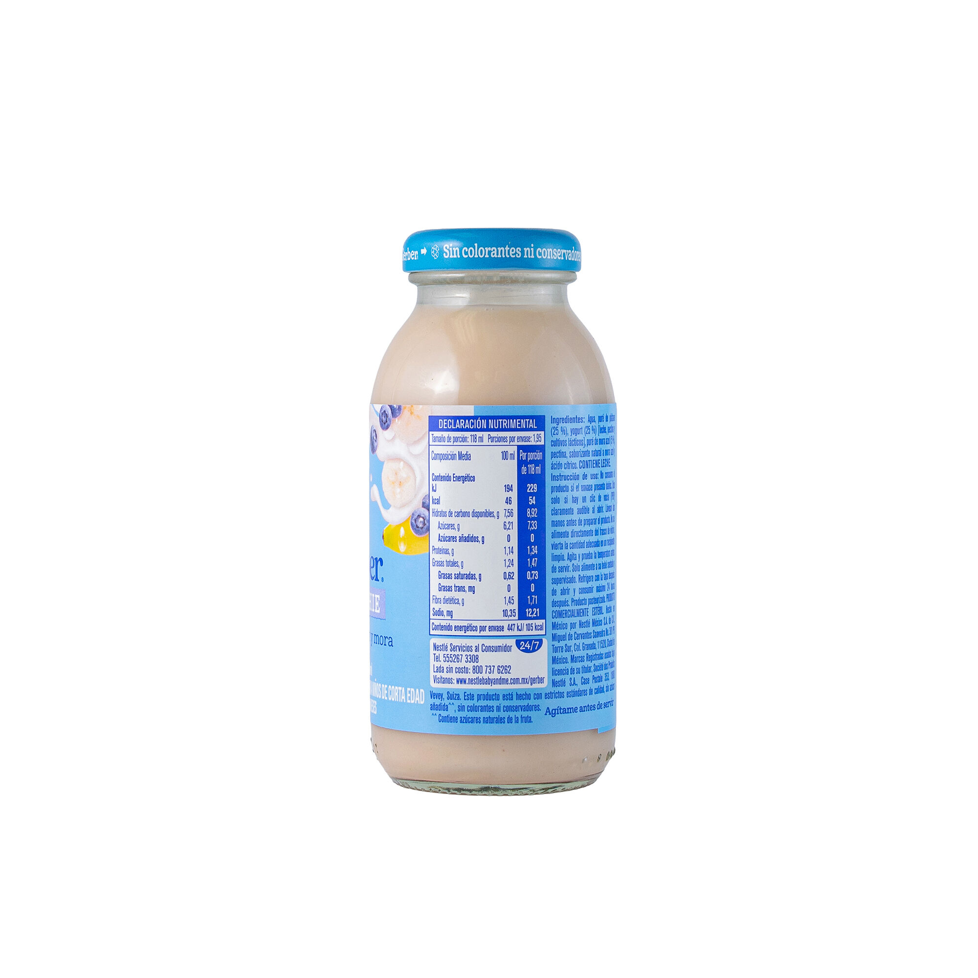 Smoothie Platano,yogurt Y Moras Gerber 230.0 Ml