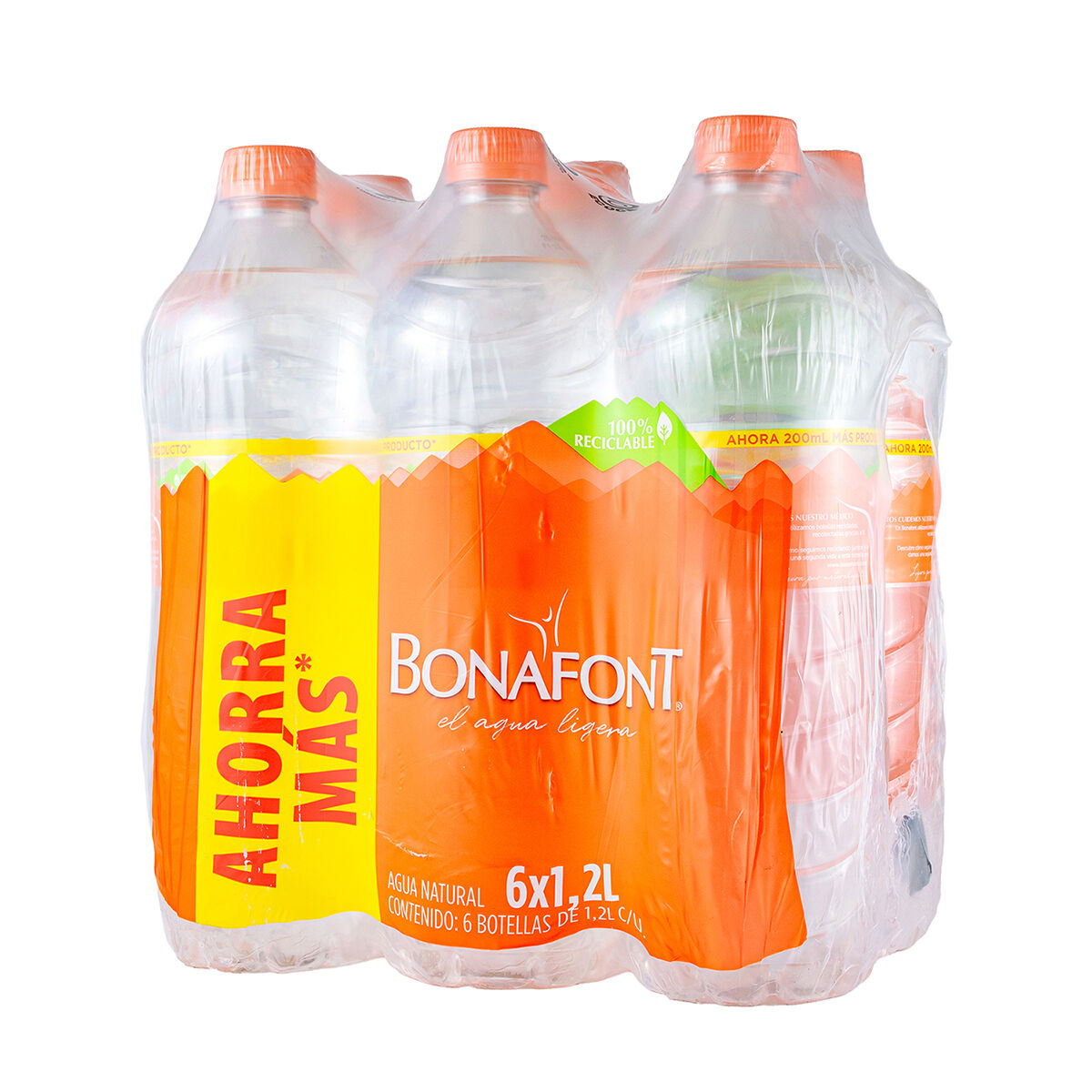 Agua Natural 1.2 Ml Bonafont 6.0 Pack