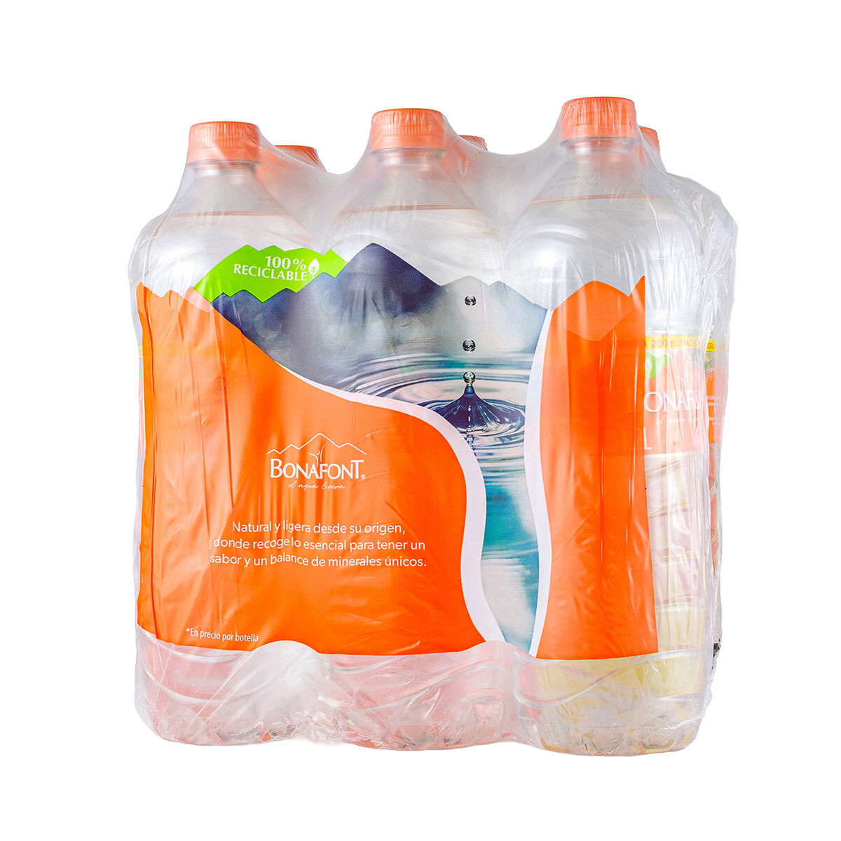 Agua Natural 1.2 Ml Bonafont 6.0 Pack