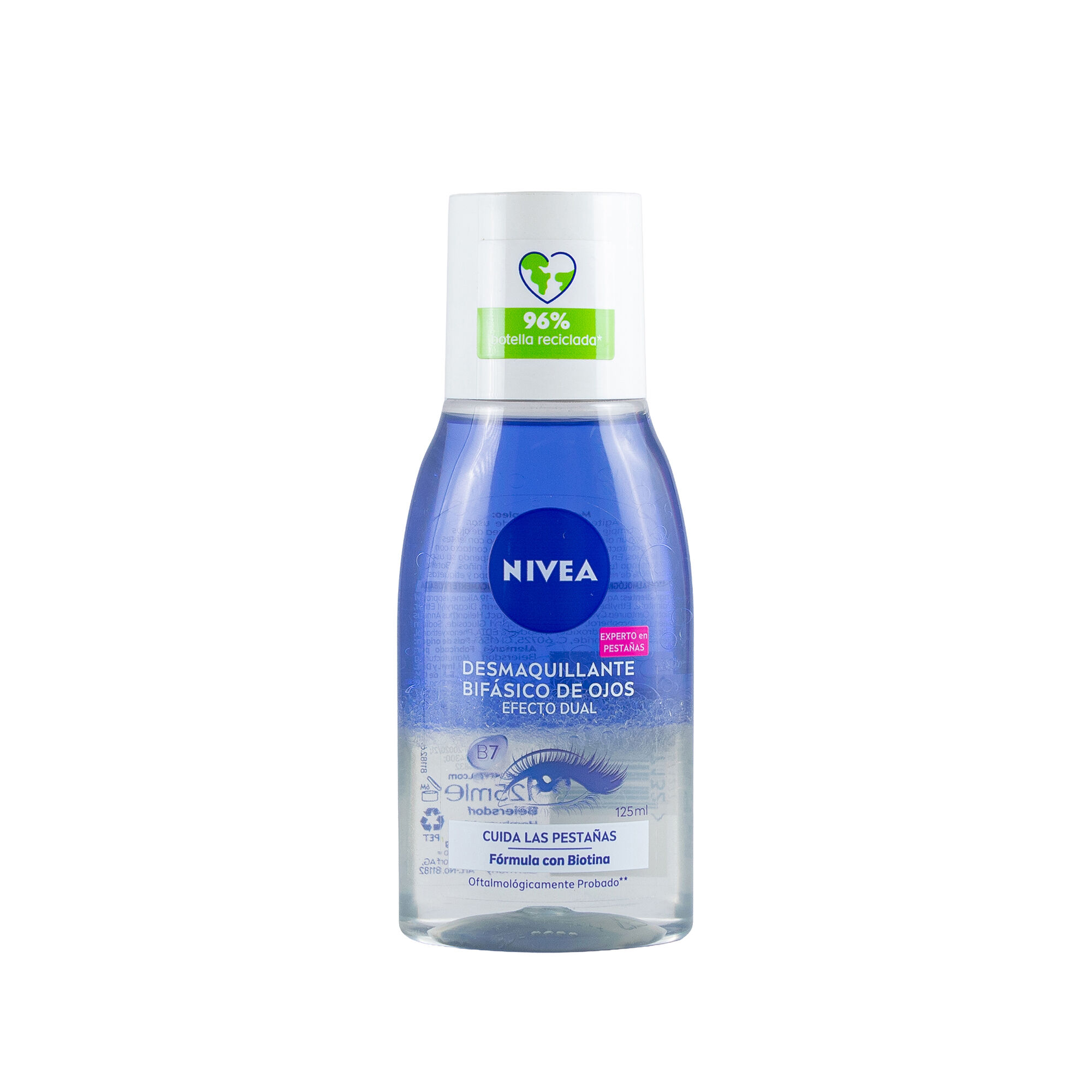 Desmaquillante Bifasico De Ojos Flor De Aciano Nivea 125.