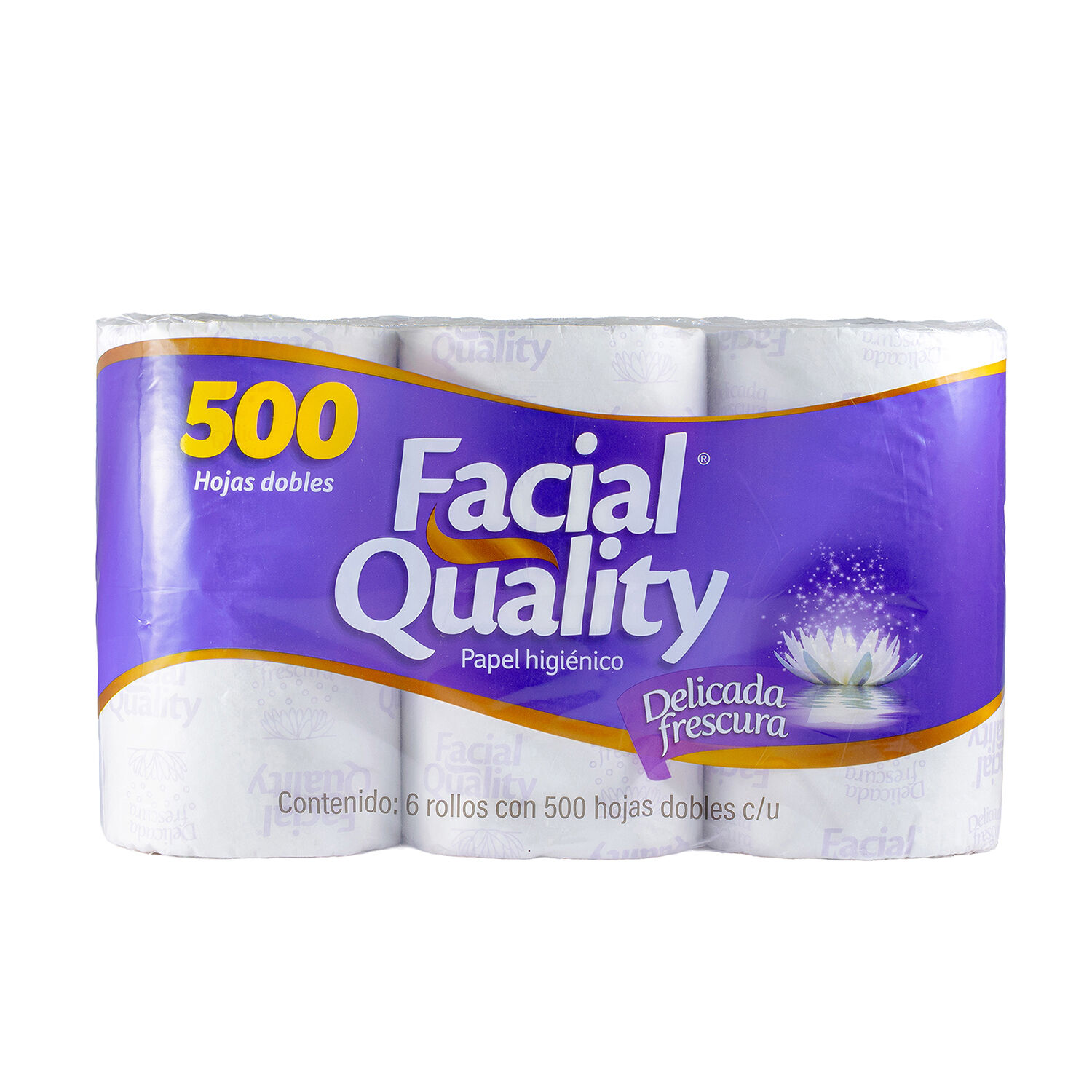 Papel Higienico Delicada Frescura 500 Hojas Facial Quality