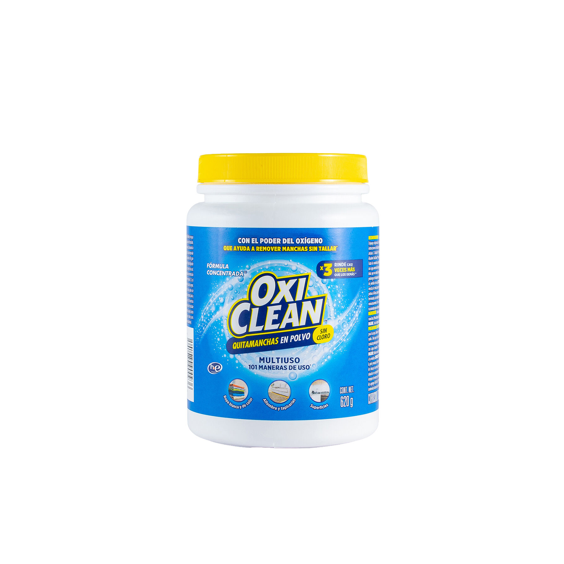 Quitamanchas En Polvo Sin Cloro 620gr Oxi Clean 1.0 Pza