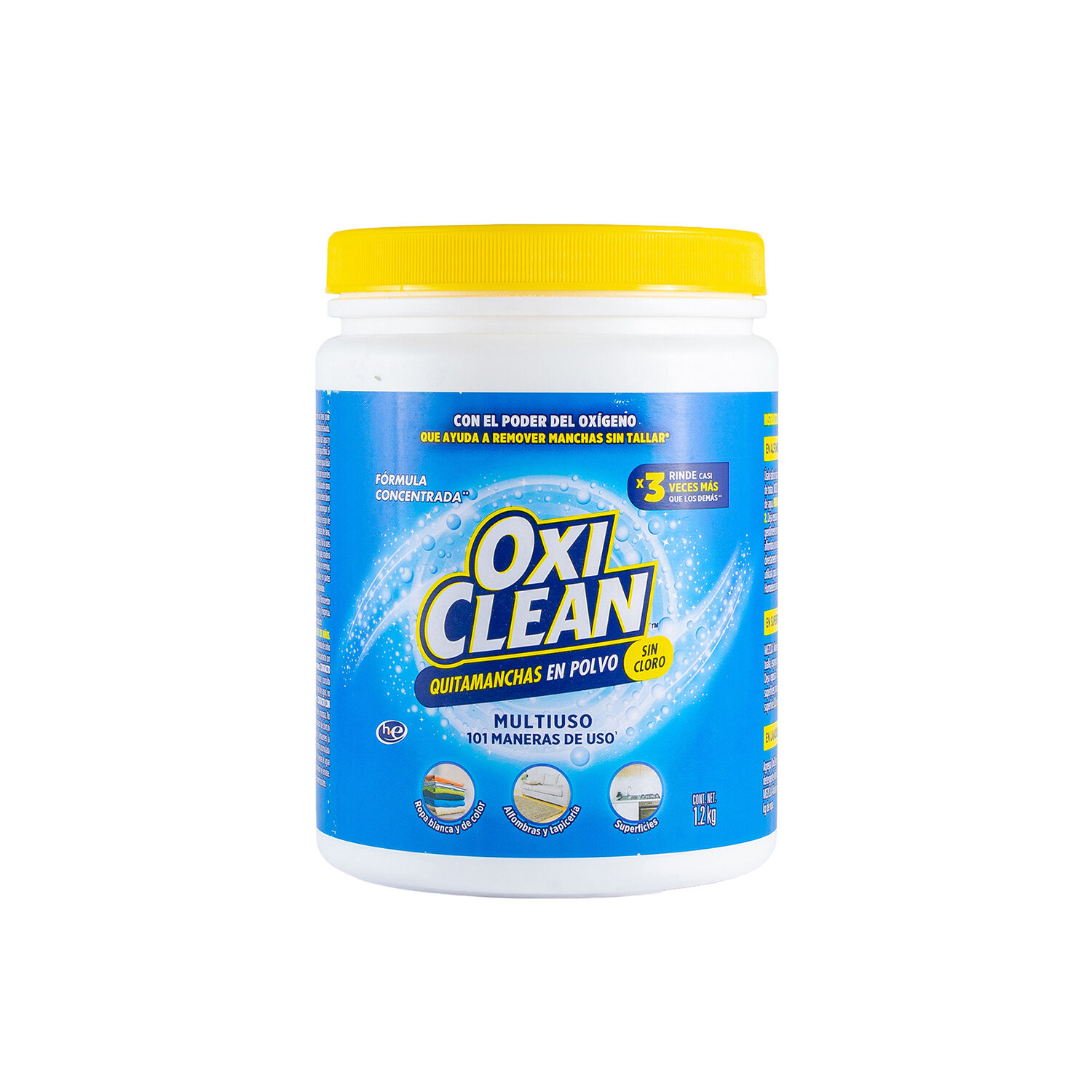 Quitamanchas En Polvo Sin Cloro 1.2 Kg Oxi Clean 1.0 Pz