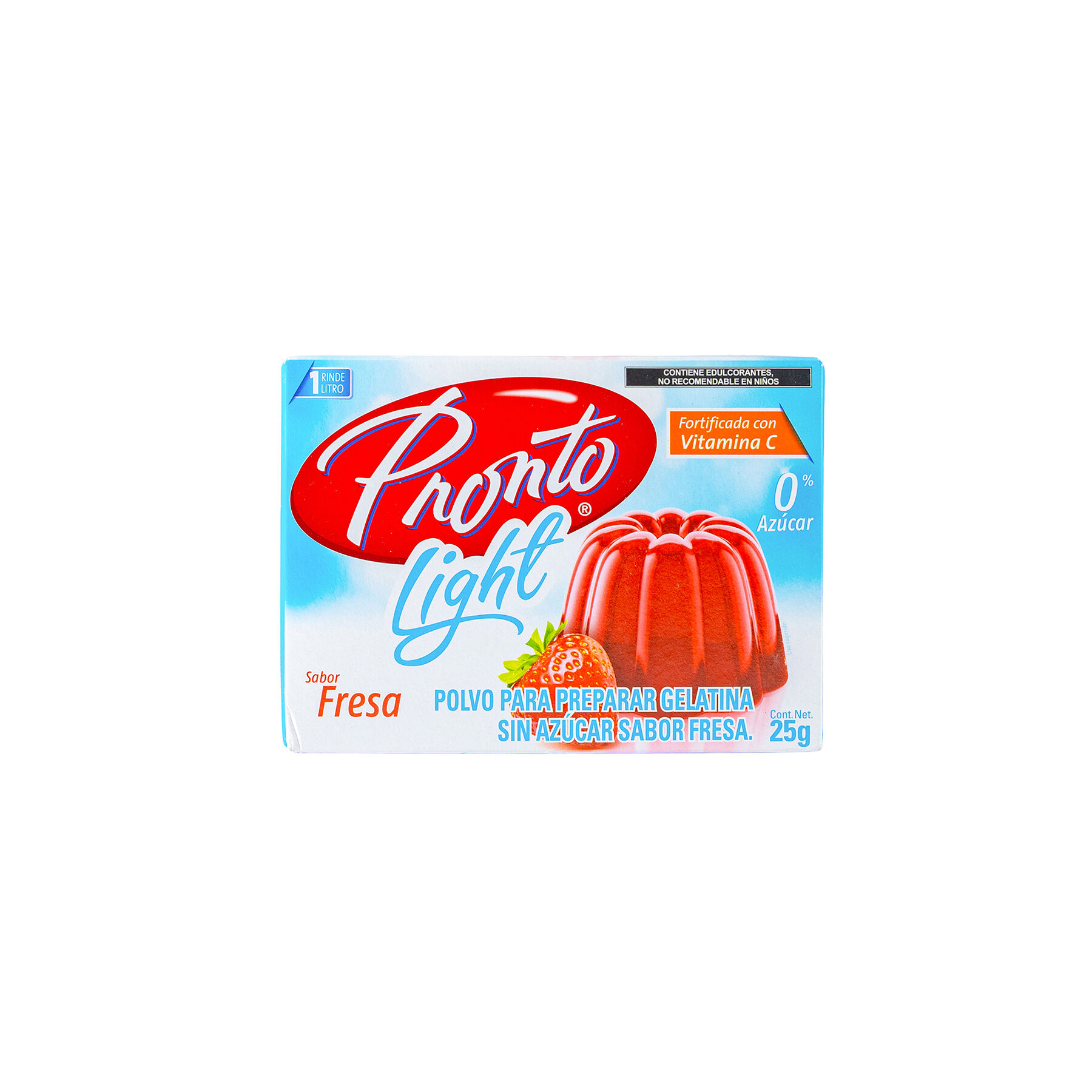 Gelatina Light Fresa Pronto 25.0 Gr