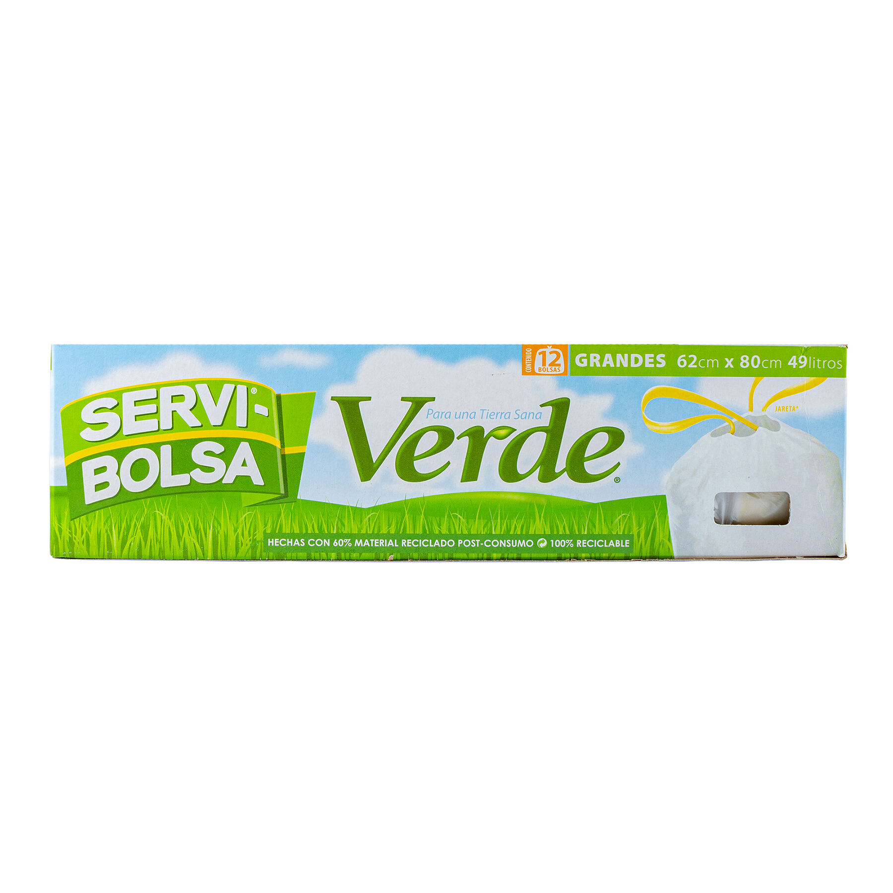 Bolsa Para Basura Verde Grande Servi Bolsa 12.0 Pza