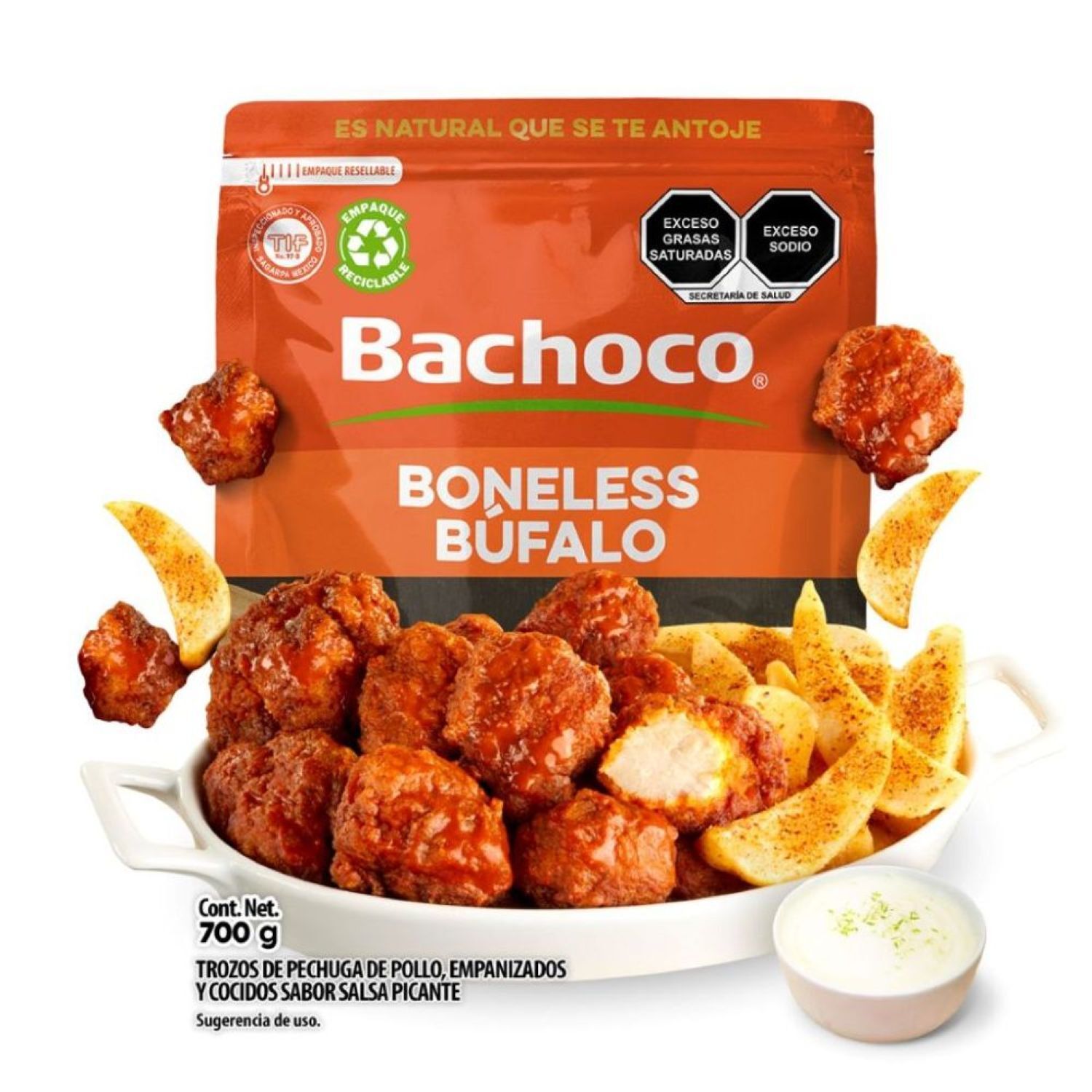Boneless Buffalo Bachoco 700.0 Gr