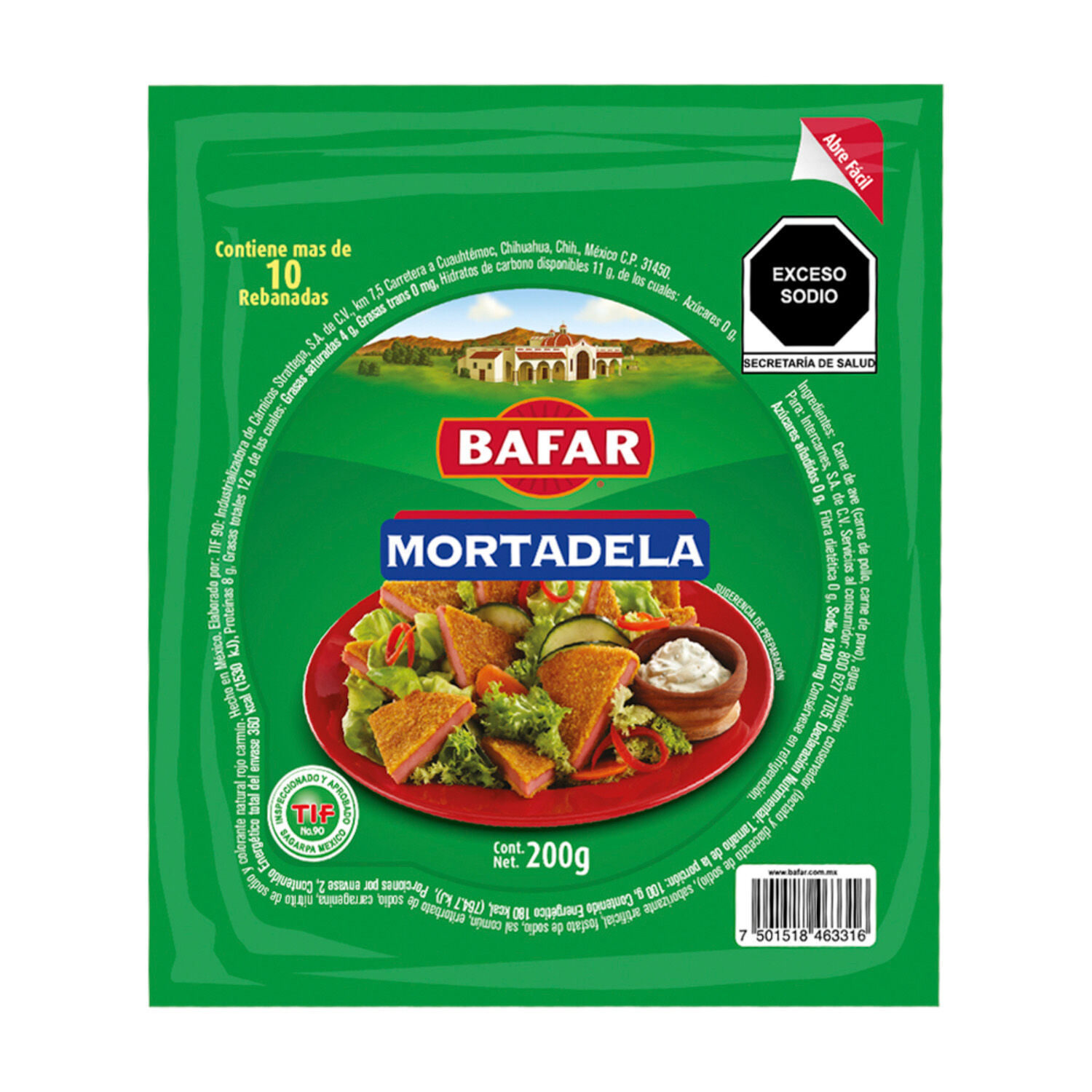 Mortadela Bafar 200.0 Gr