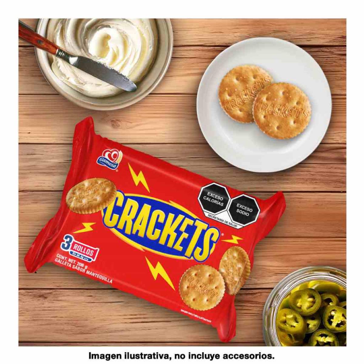 Galletas Crackets Gamesa 208.0 Gr