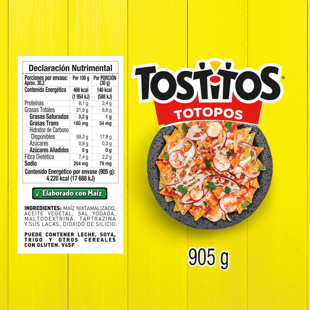Tostitos Totopos Sabritas 905 G