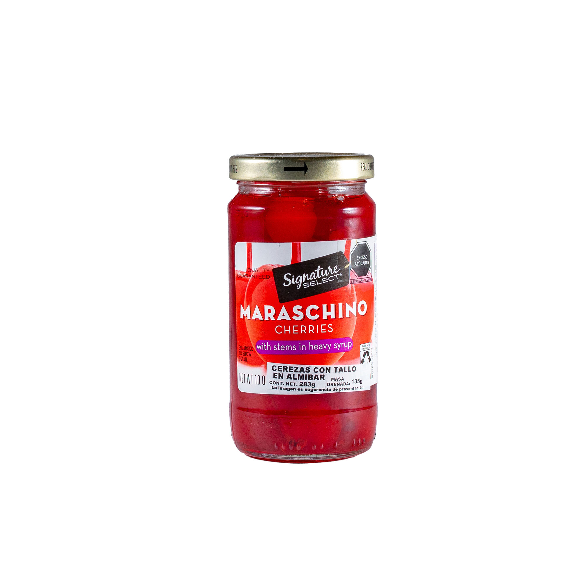 Cerezas Con Tallo En Almibar Sig Select 10.0 Oz