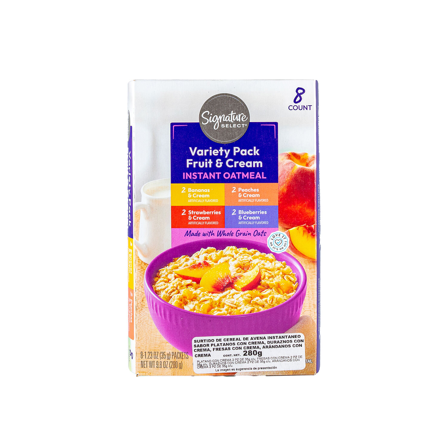 Avena Instantanea Fruta Y Crema Sig Select 277.0 Gr