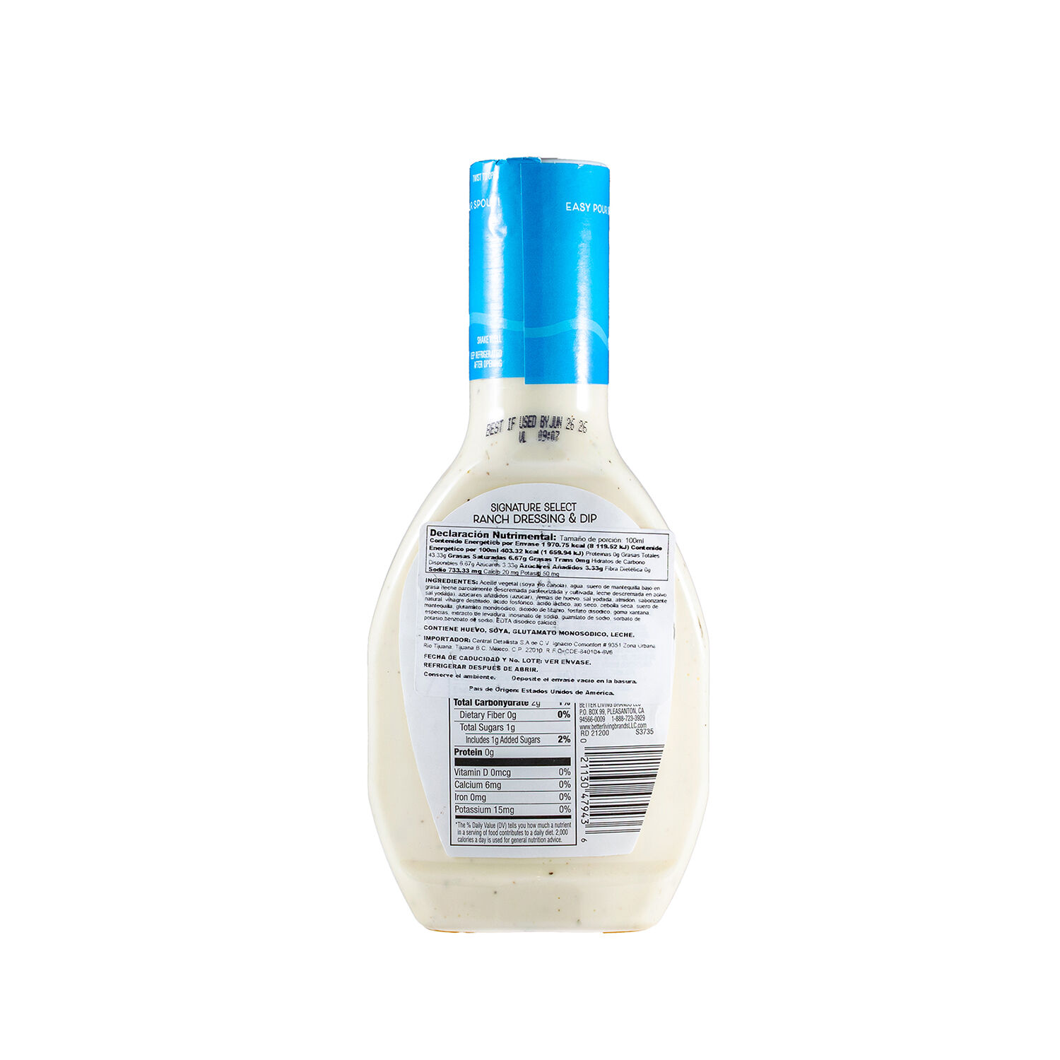 Aderezo Ranch Sig Select 473.0 Ml