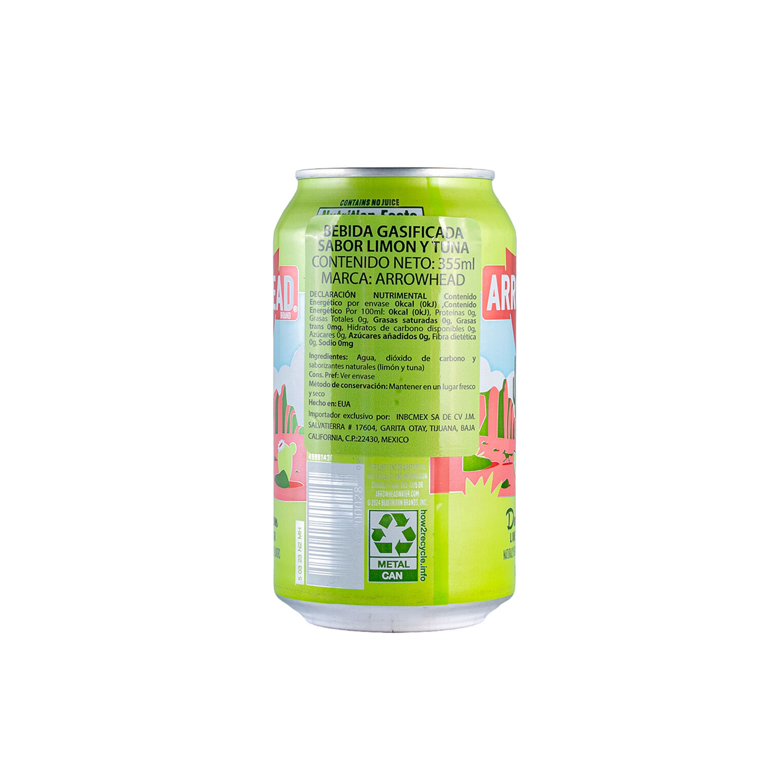 Agua Mineral Limon Pera Arrowhead 355ml