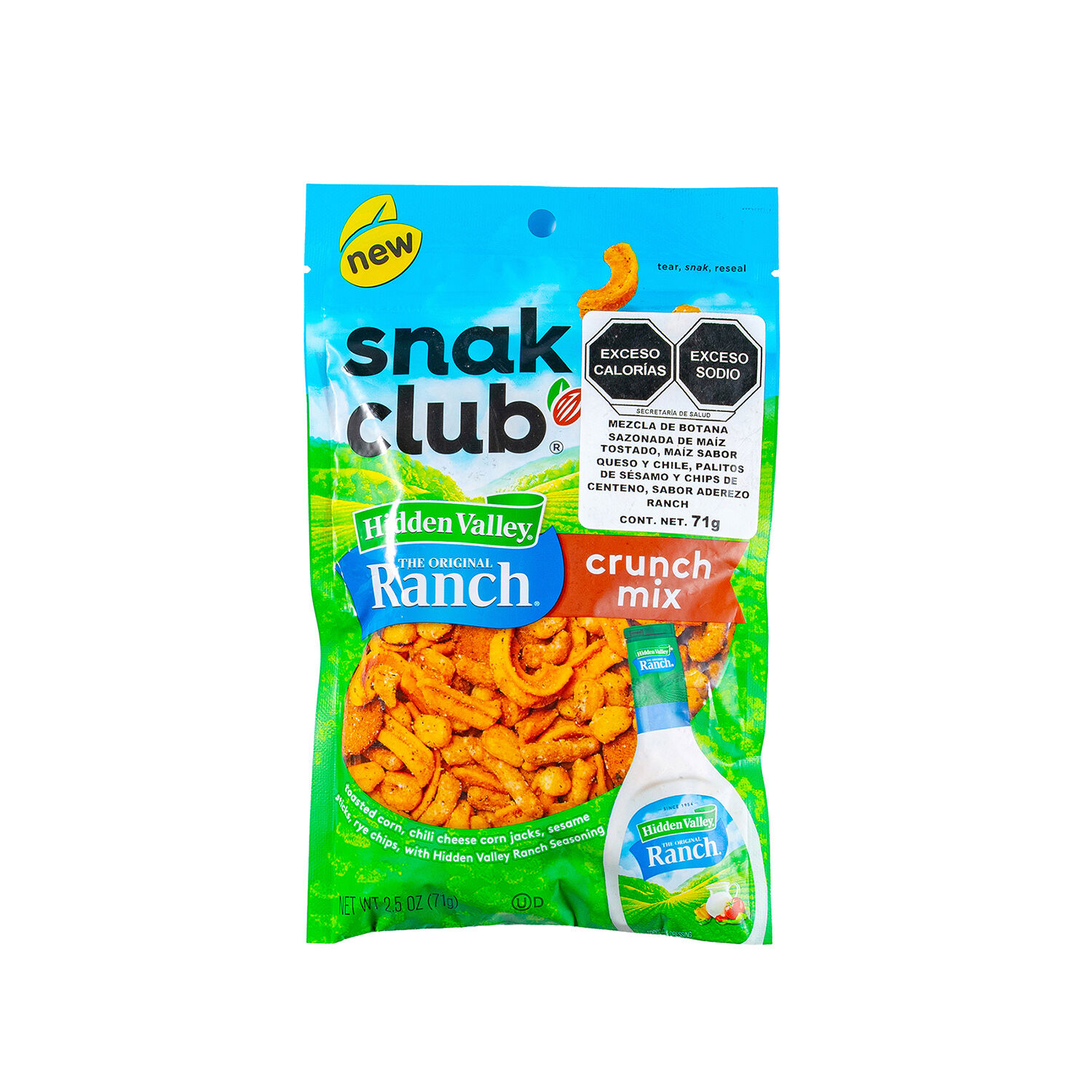 Crunch Mix Ranch Hidden Valley Snack Club 71.0 Gr