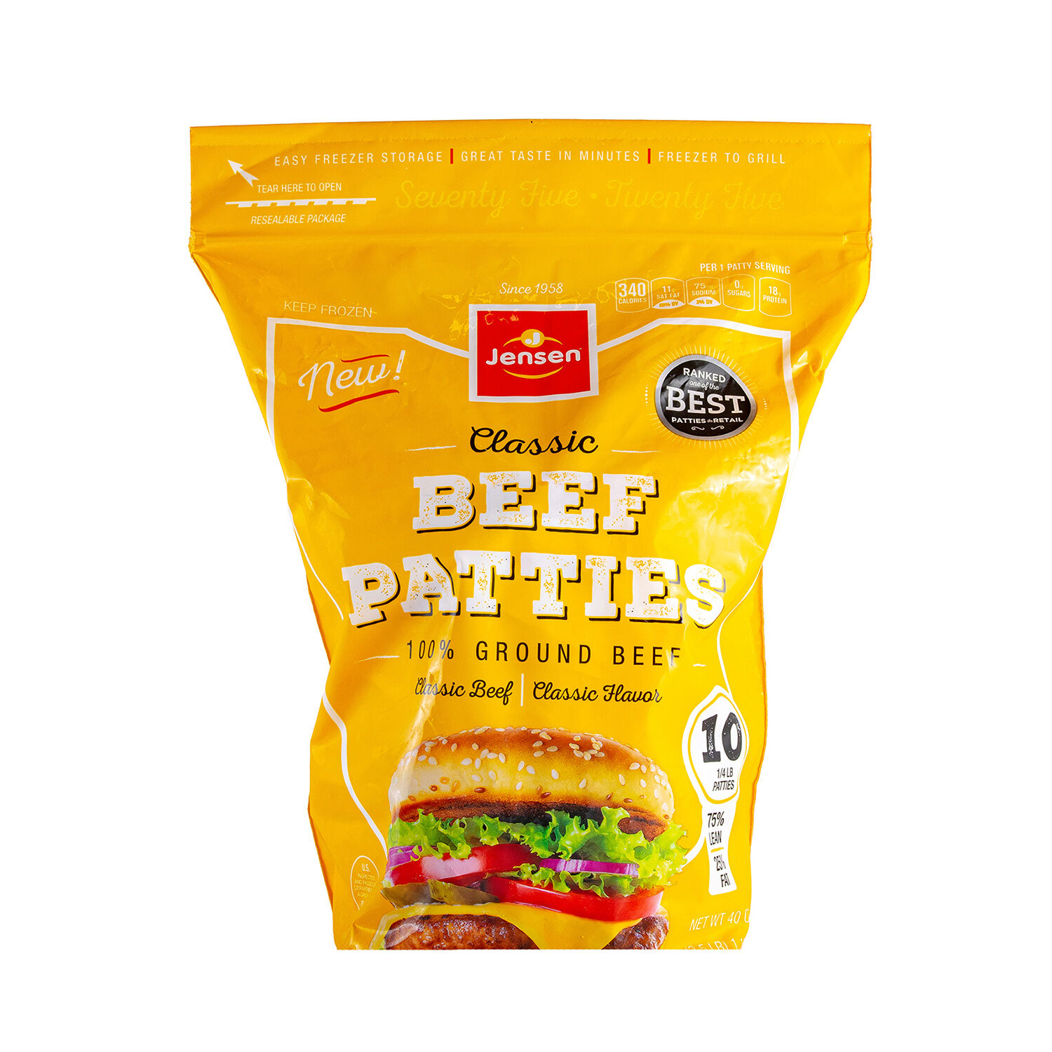 Classic Beef Patties Jensen 1.13 Kg