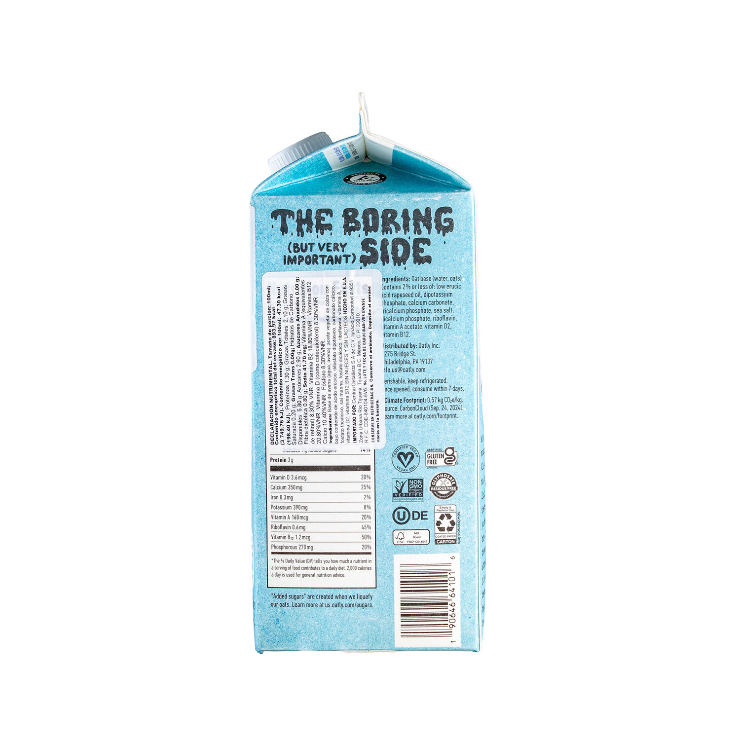 Leche De Avena Original Oatly 1.89 Lt