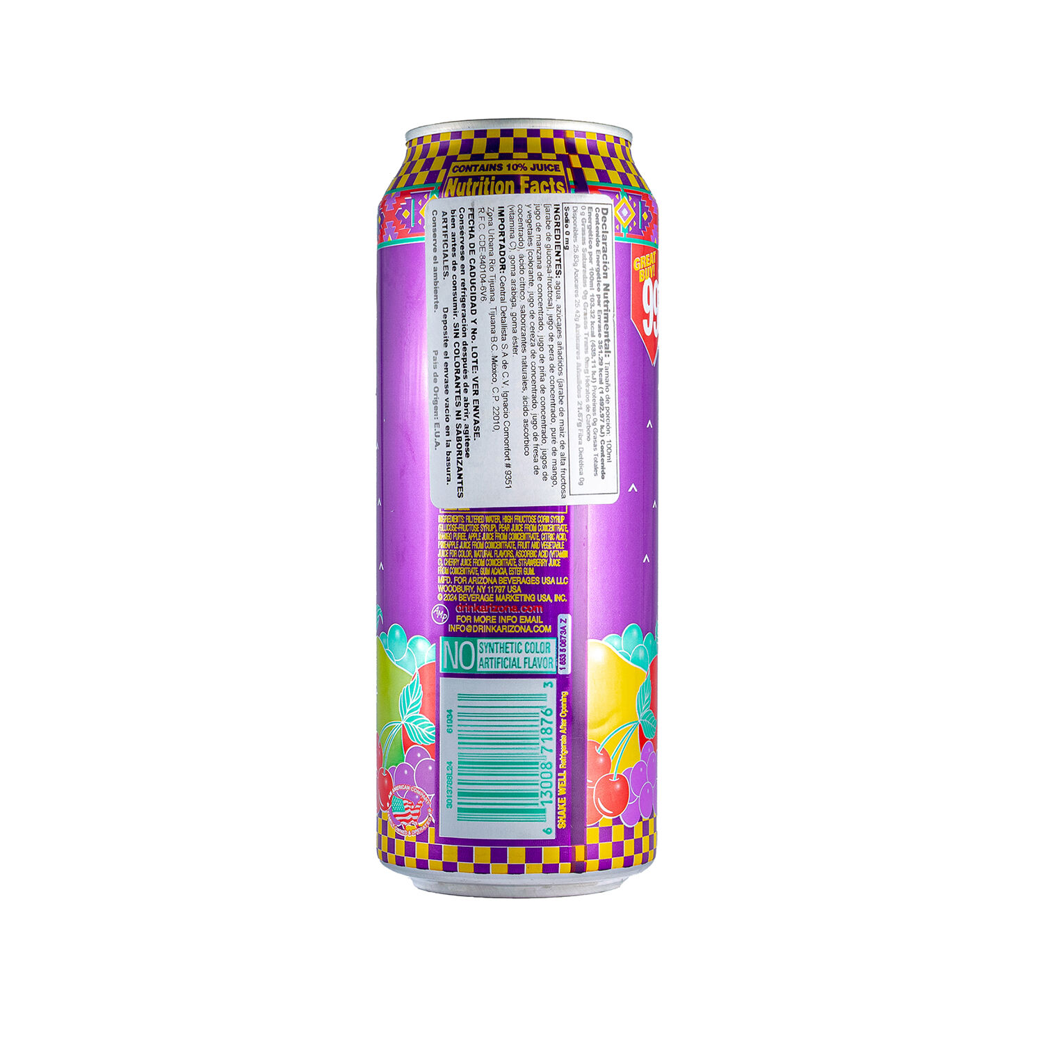 Bebida Ponche De Frutas Arizona 680.0 Ml