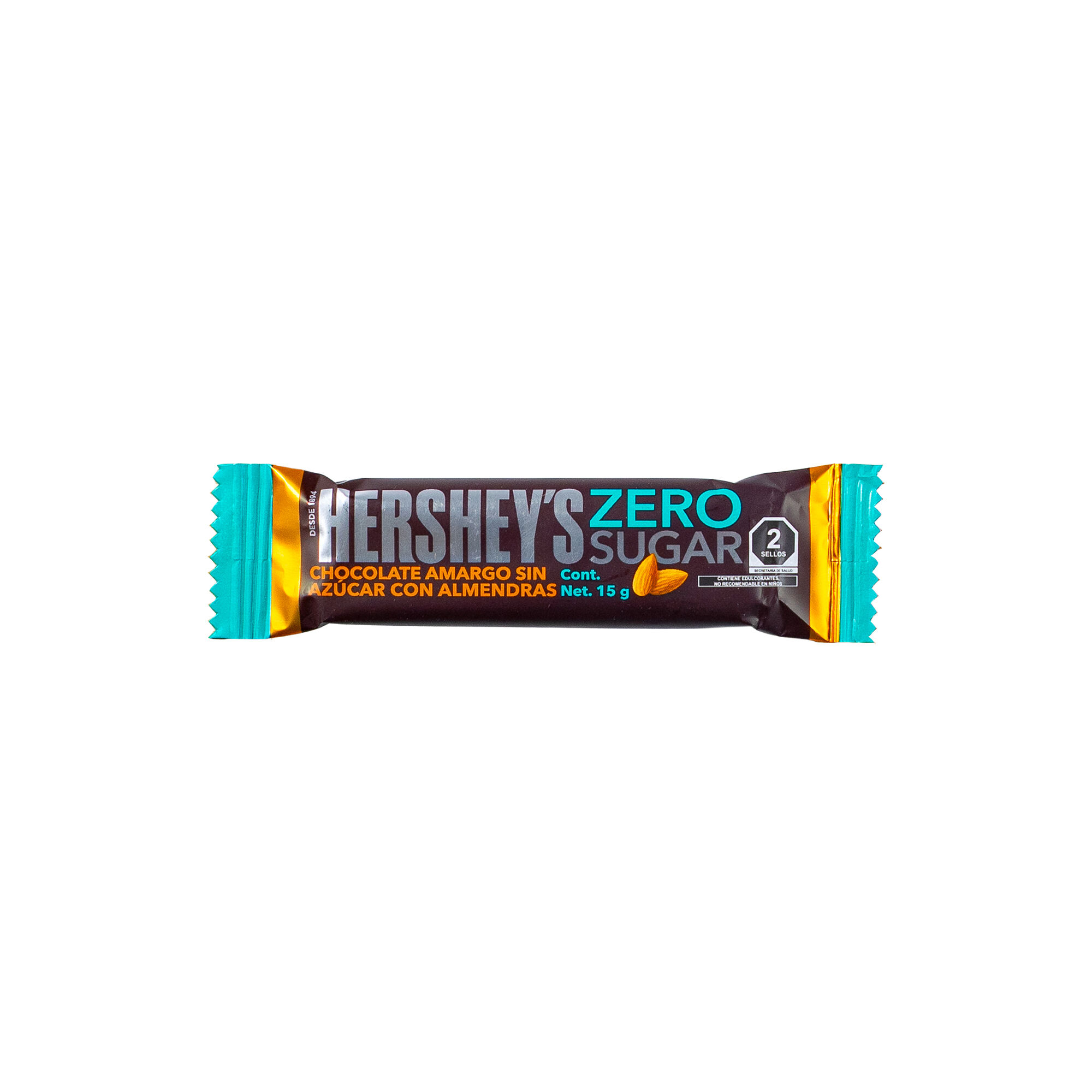 Chocolate Zero Almendr Hershey 15 Gr