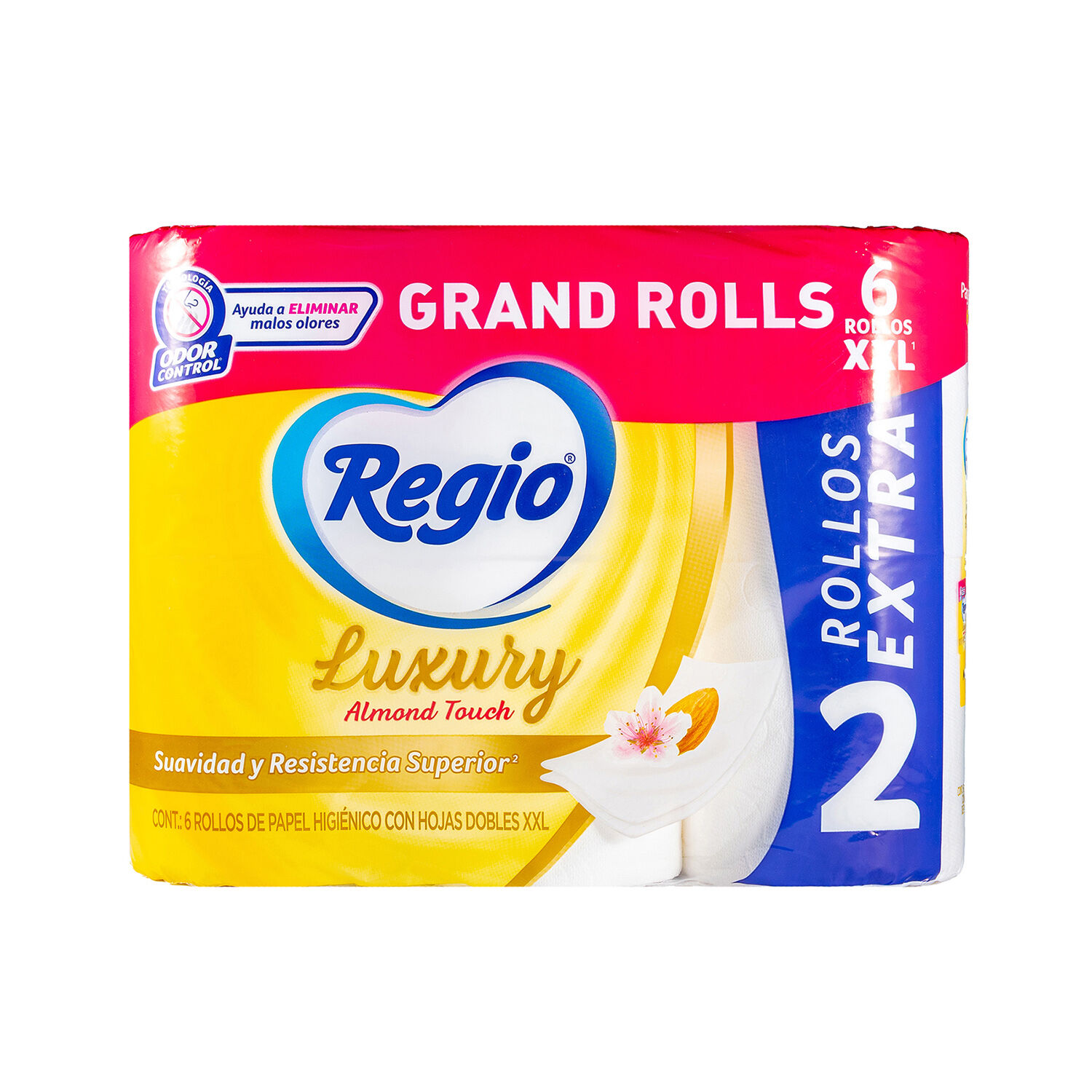Papel Higienico Almond 4+2s Gratis 180 Hd Regio 6.0 Rol