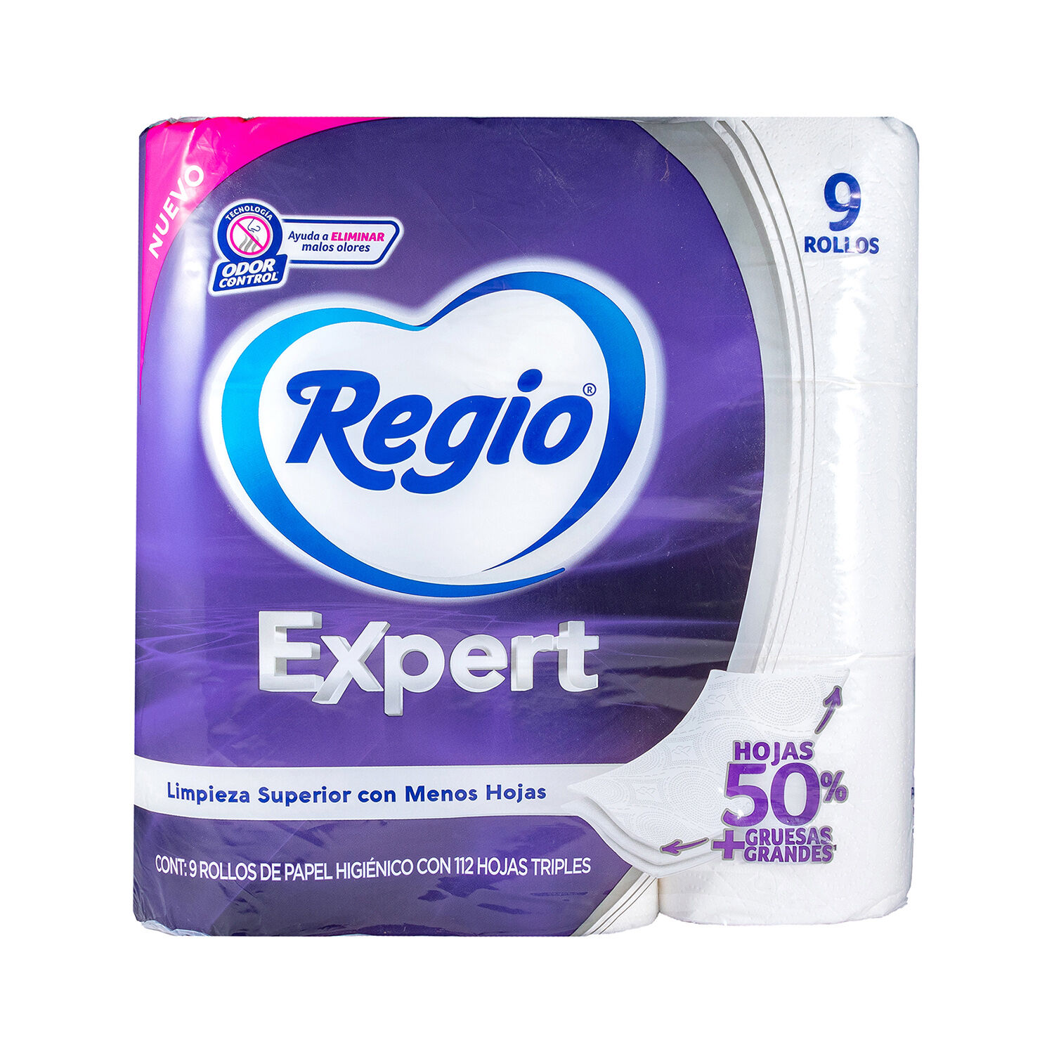Papel Higienico Expert Con Hojas Triples Regio 9.0 Roll