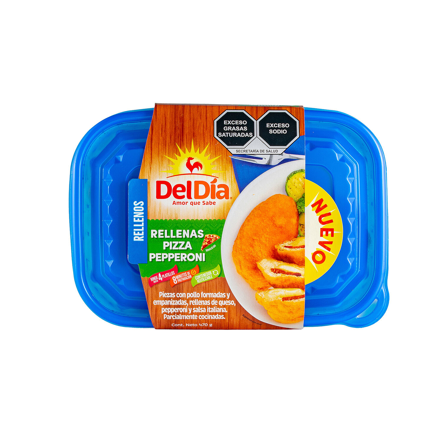 Pechuga Rellena De Pepperoni Del Dia 470.0 Gr