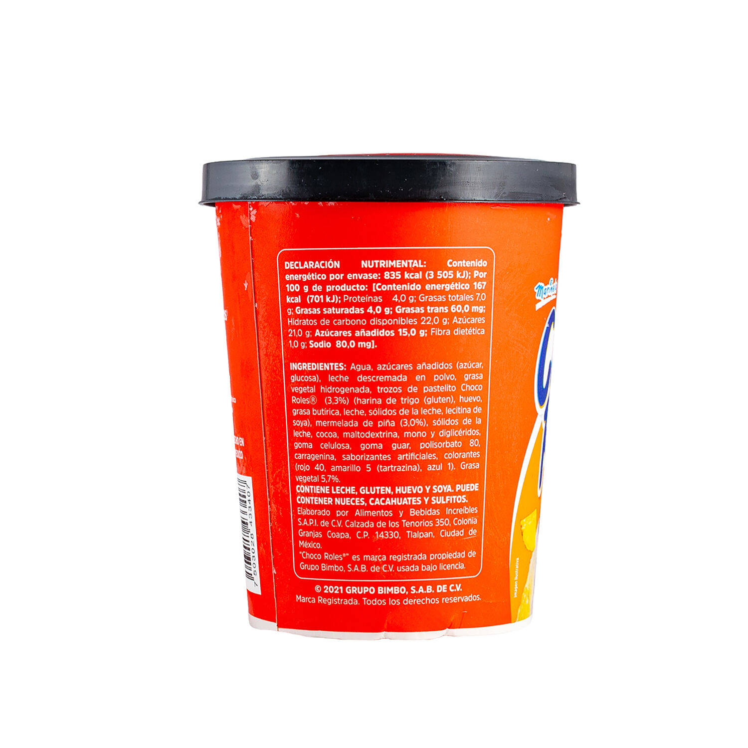 Helado Sabor Choco Roles Marinela 1.0 Lt