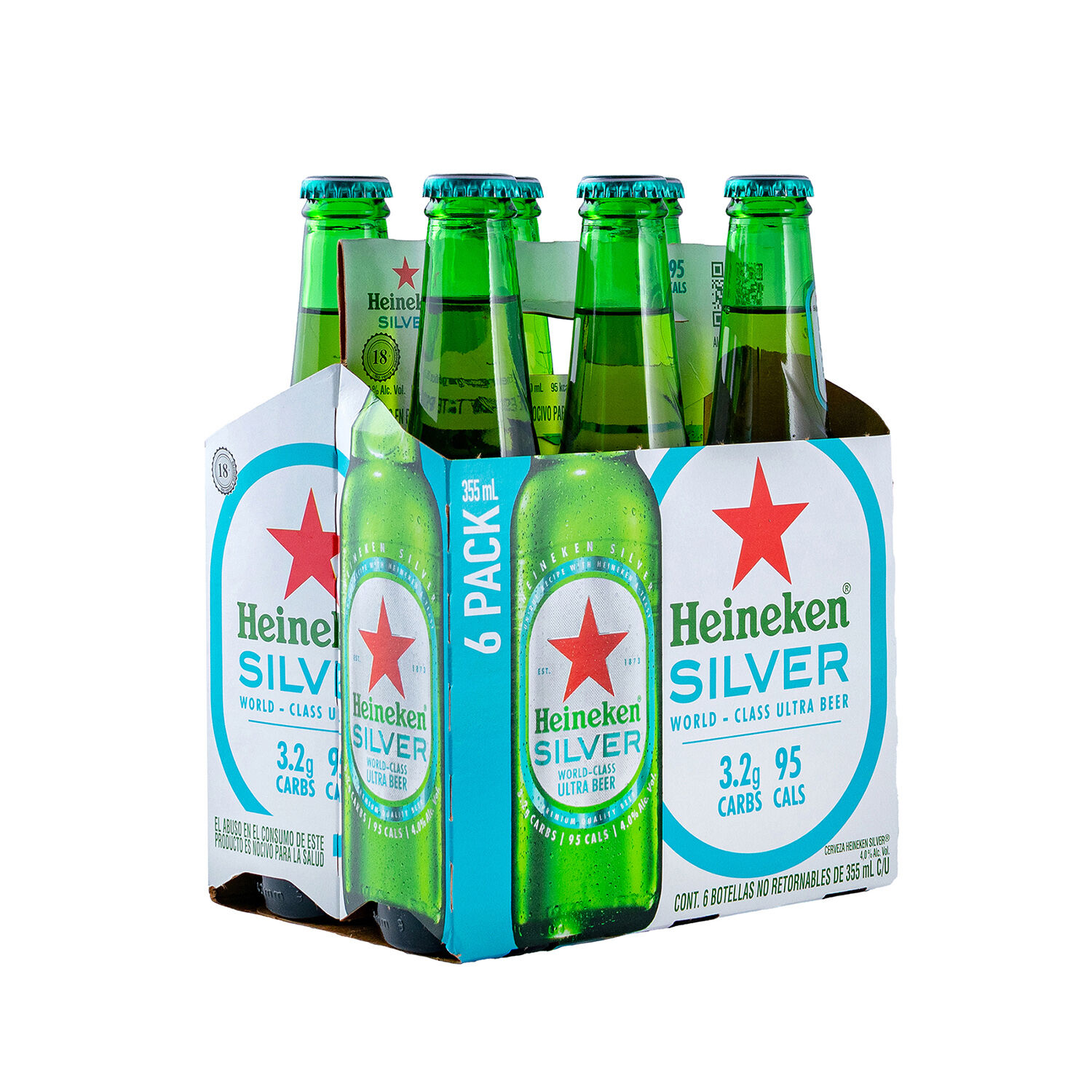 Cerv Botella 355 Silver Heineken 6.0 Pack