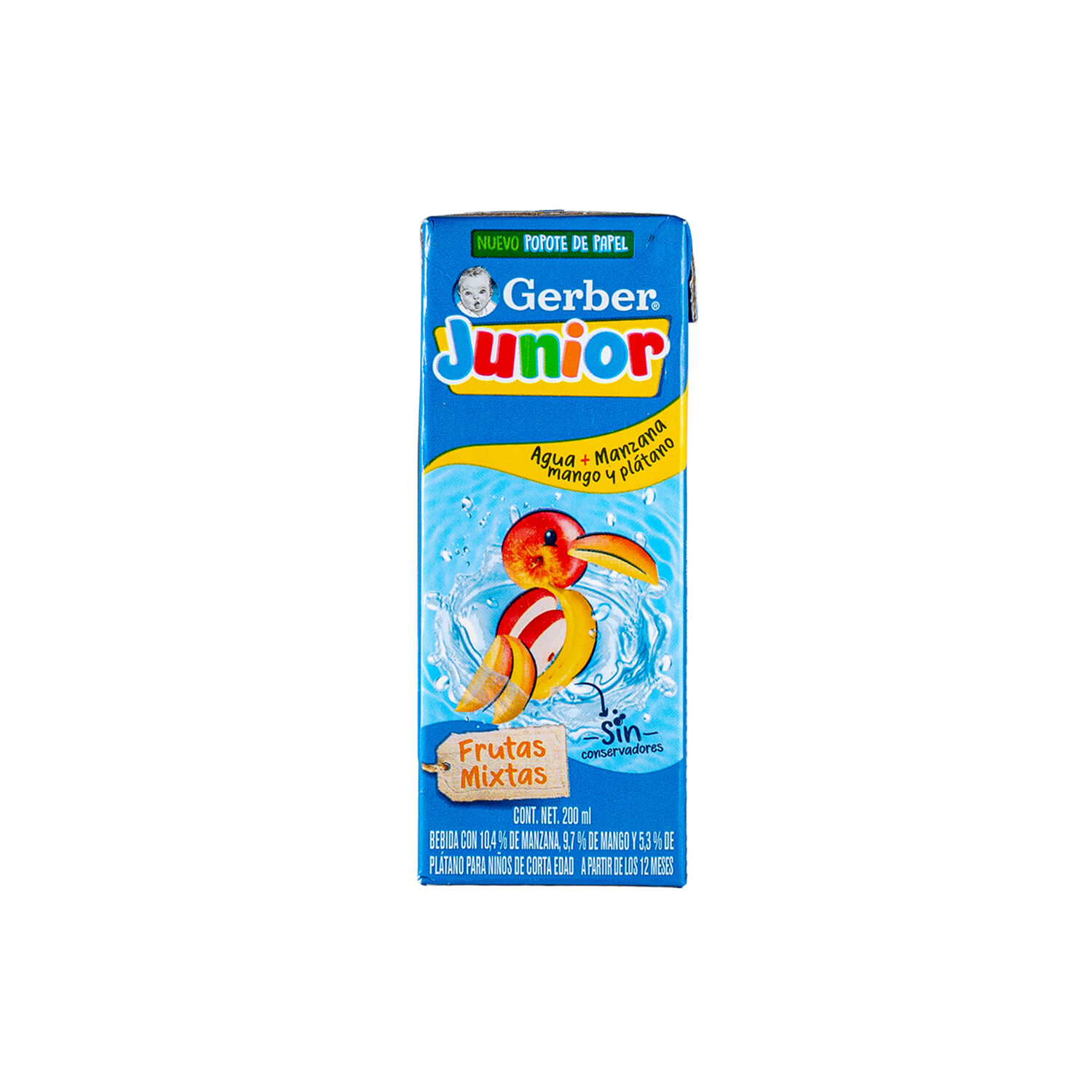 Bebida P/ Bebé Frutas Mixtas Gerber Junior 200.0 Ml