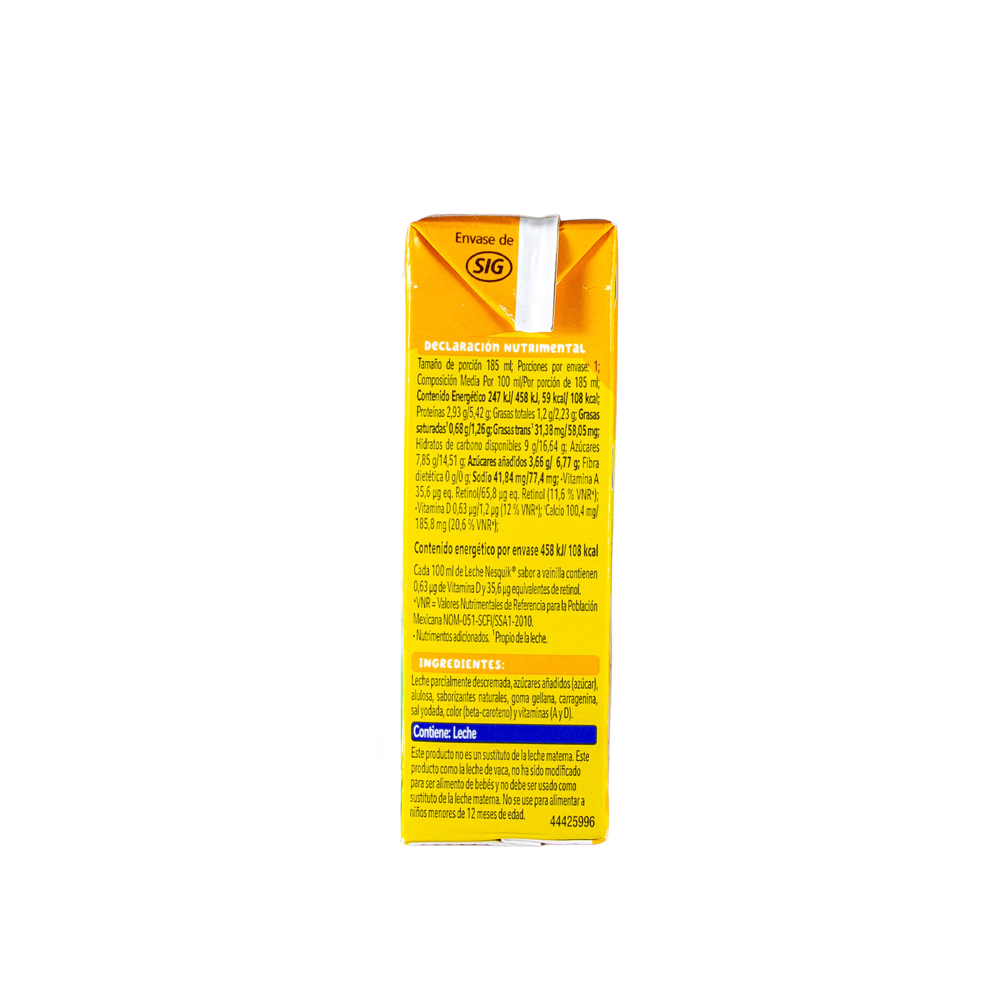 Bebida De Vainilla Nesquik Nestle 185.0 Ml