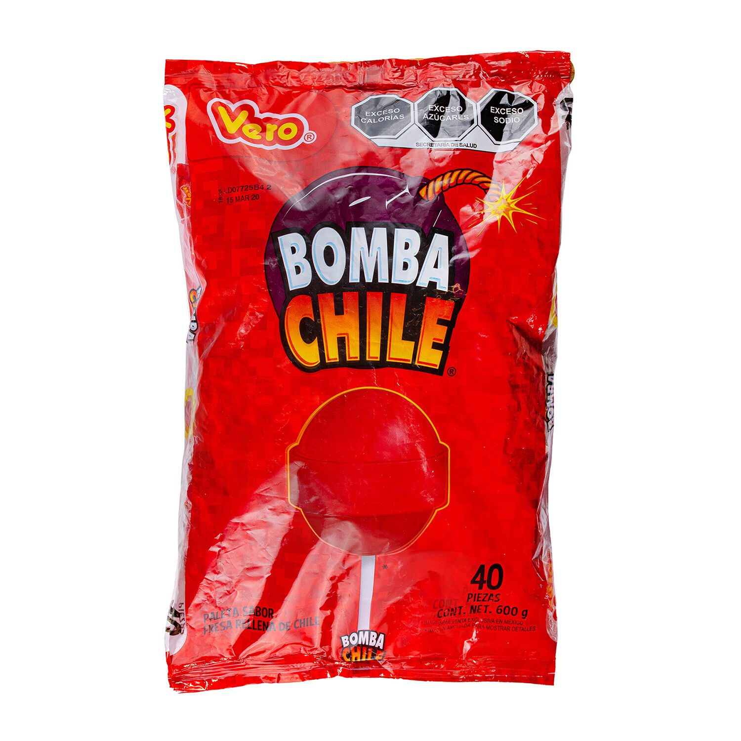 Paleta Vero Bomba Chile 600 G