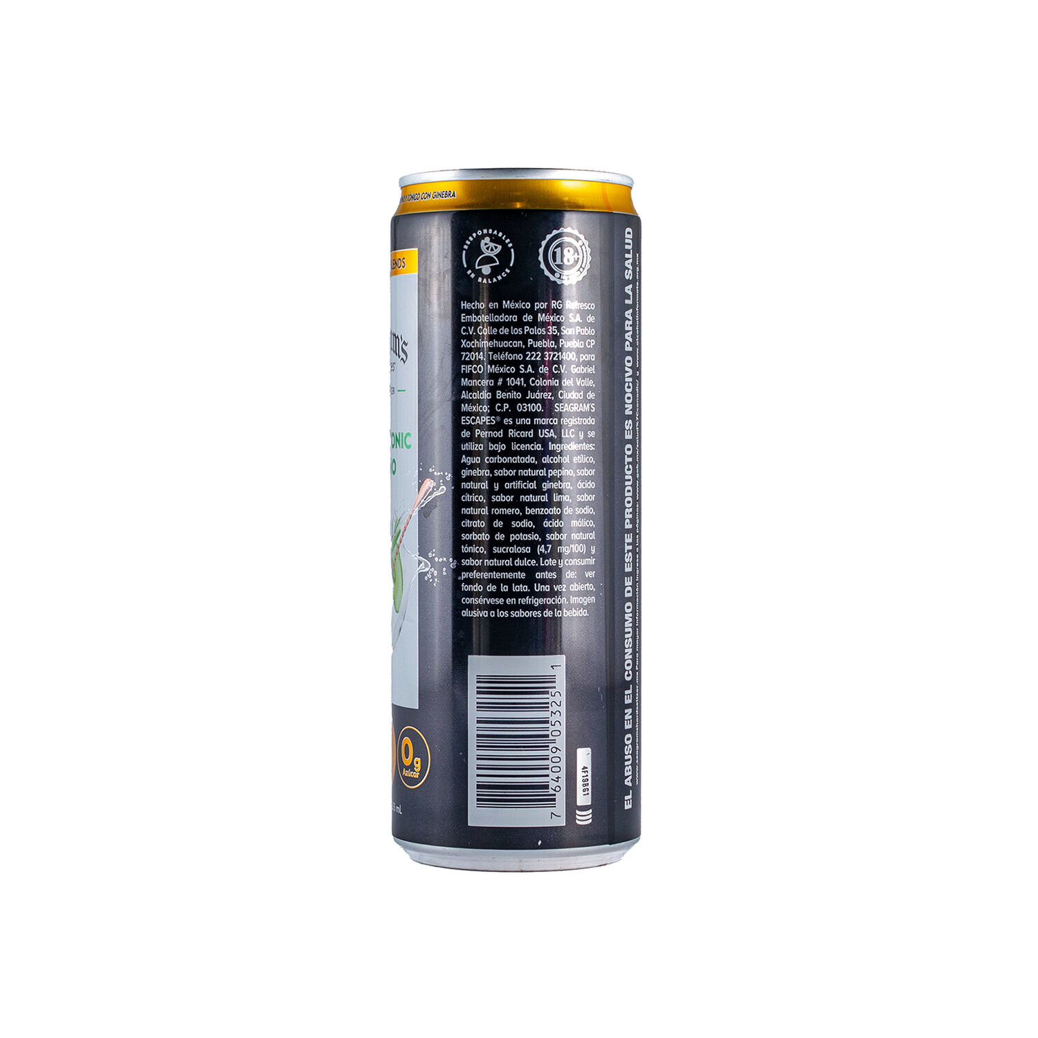 Bebida Citrus Tonic Seagrams 355.0 Ml