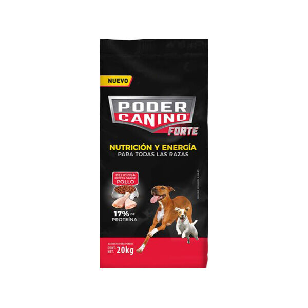 Comida P/perro Adulto Poder Canino Forte 20 Kg