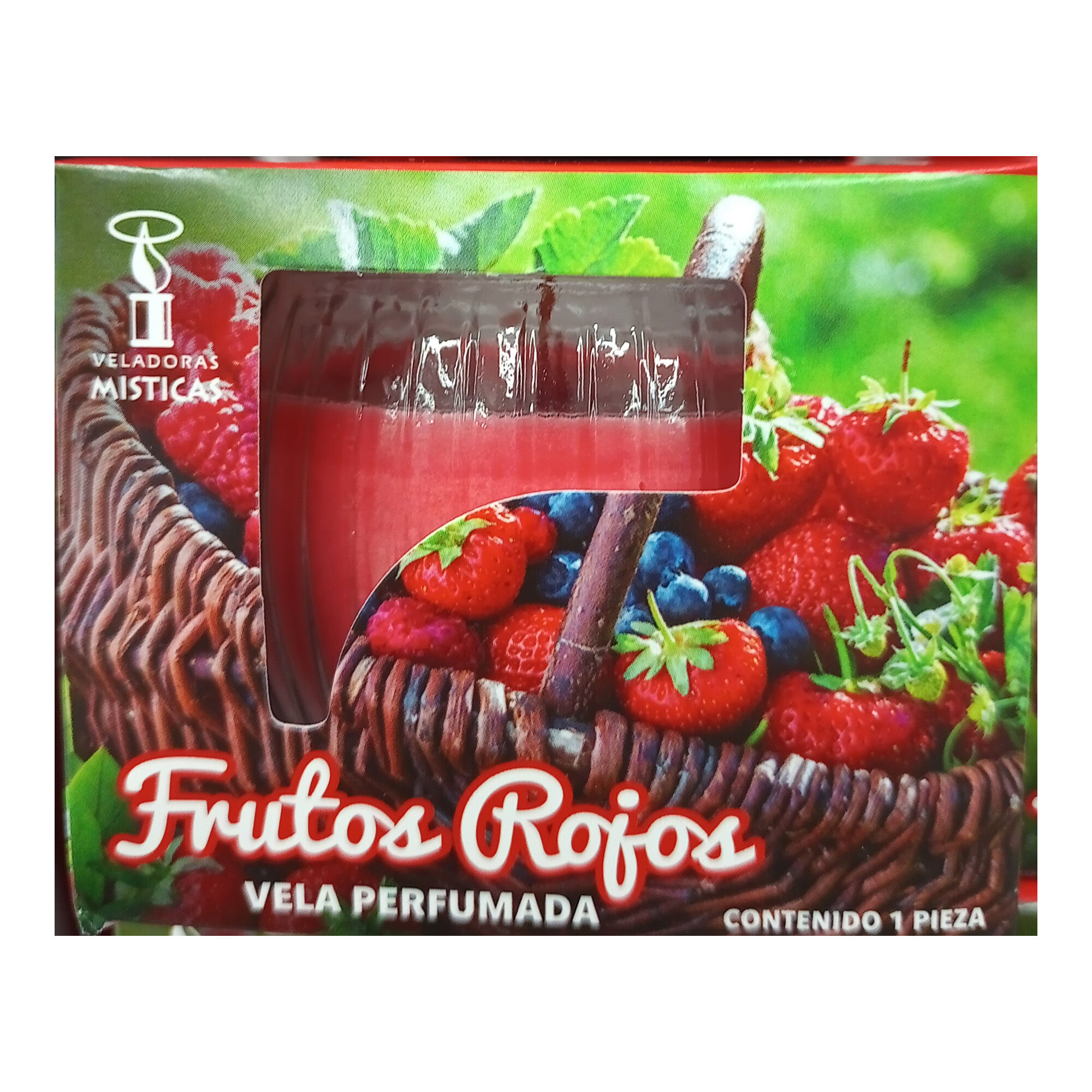 Veladora Roma Frutos Rojo Misticas 1.0 Pza