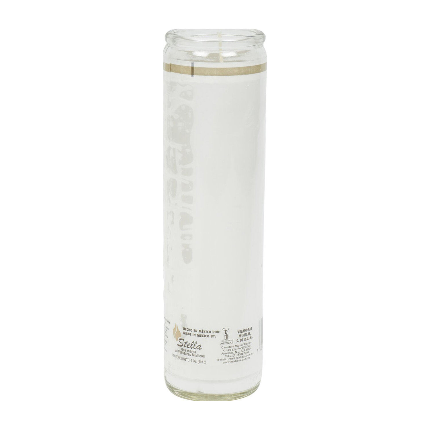 Veladora Stella Lisa Blanca Misticas 1.0 Pza