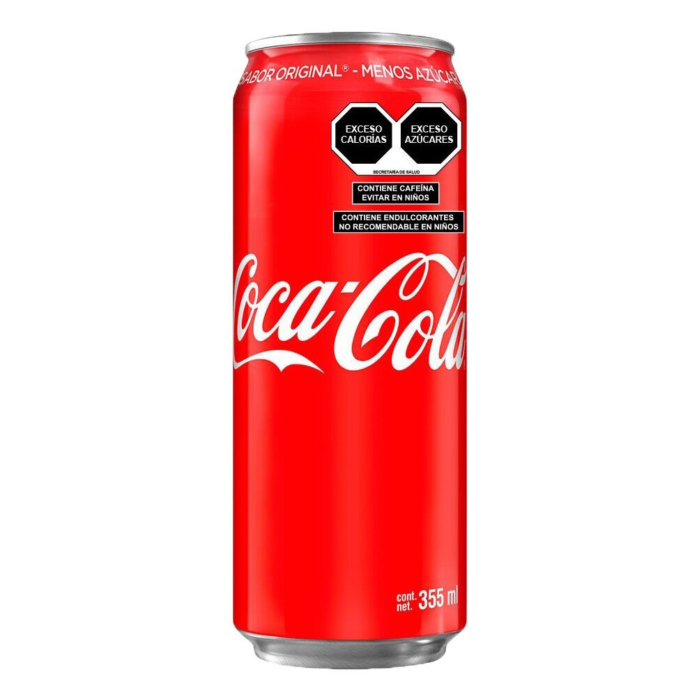 Soda Lata Cola Regular Coca Cola 355.0 Ml