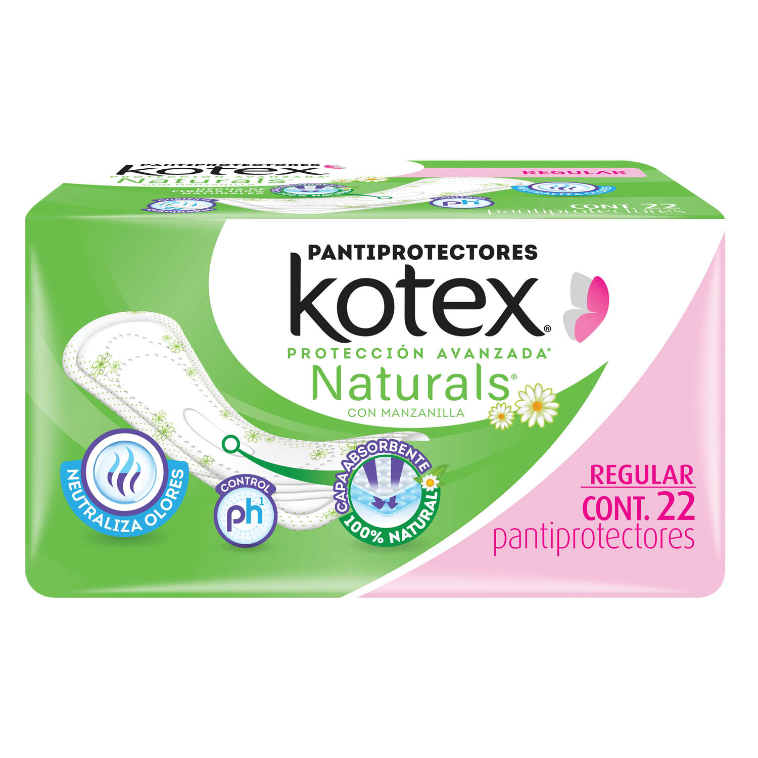 Protectores Diarios Regular Kotex 22.0 Pza